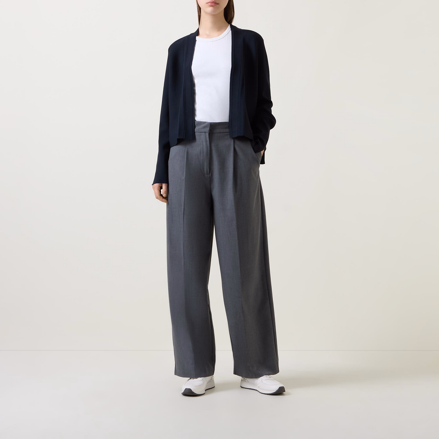 Knitted Long-Sleeved Bolero