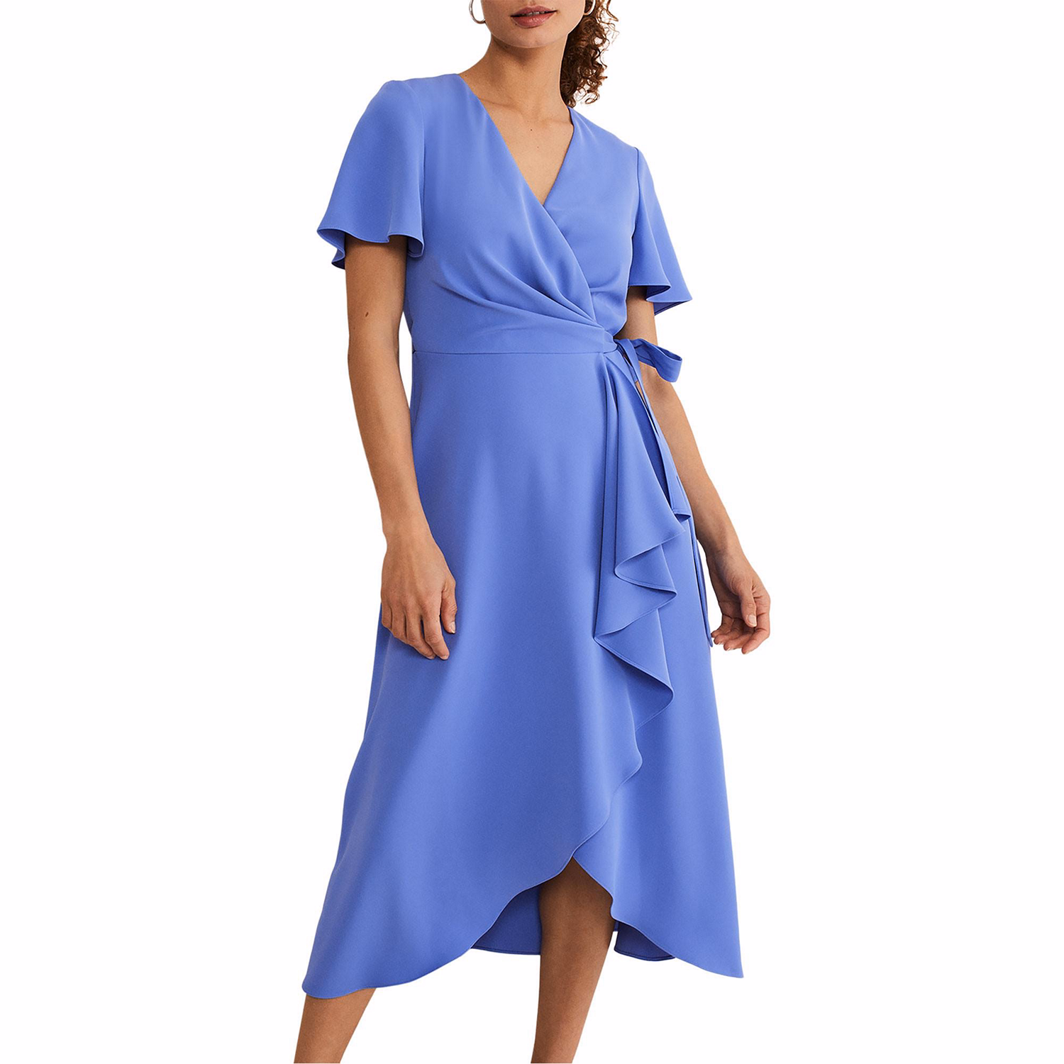 Julissa Frilled Wrap Dress