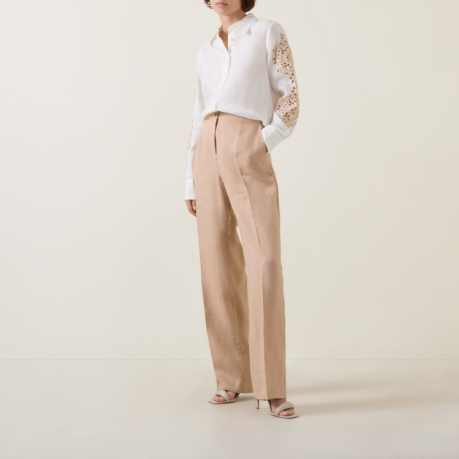 Embroidered Linen Shirt