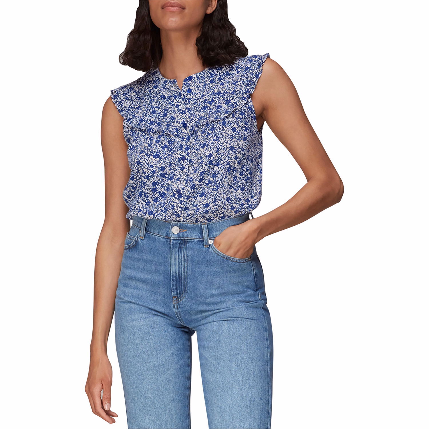 Twin Daisy Print Blouse