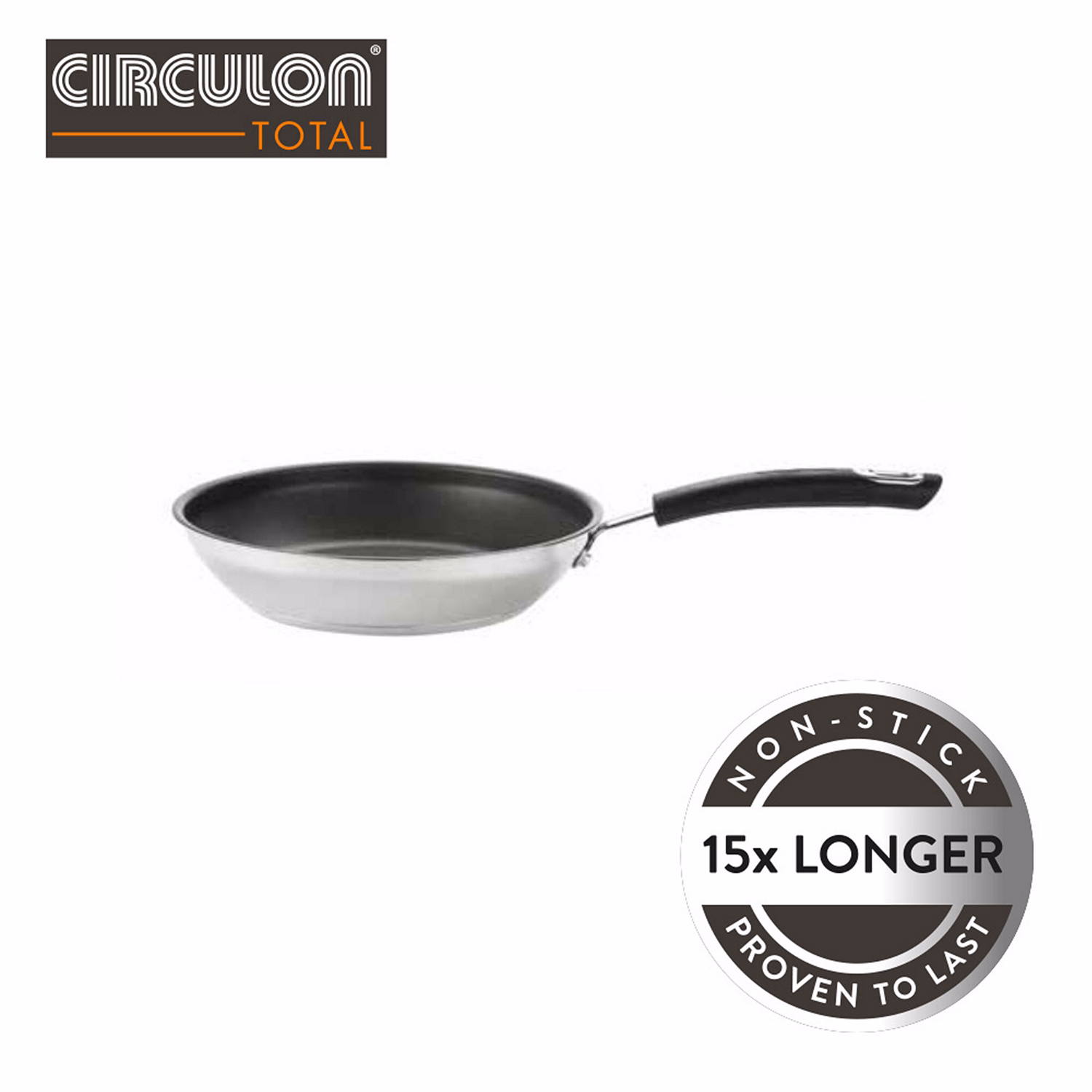 Total Stainless Steel Frying Pan 25cm