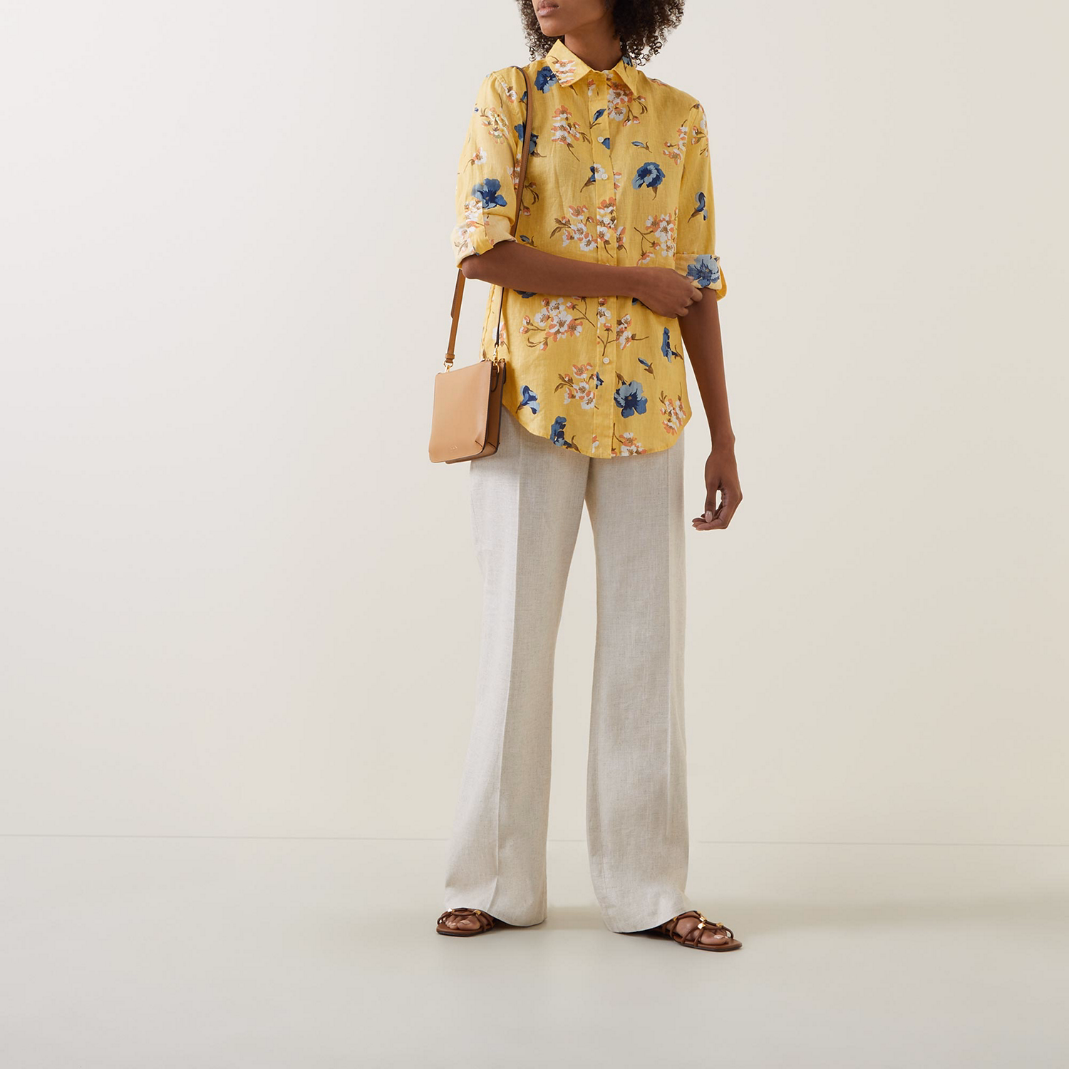 Karrie Floral Linen Shirt