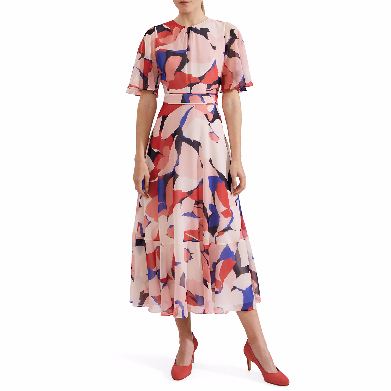 Freya Floral Silk Dress