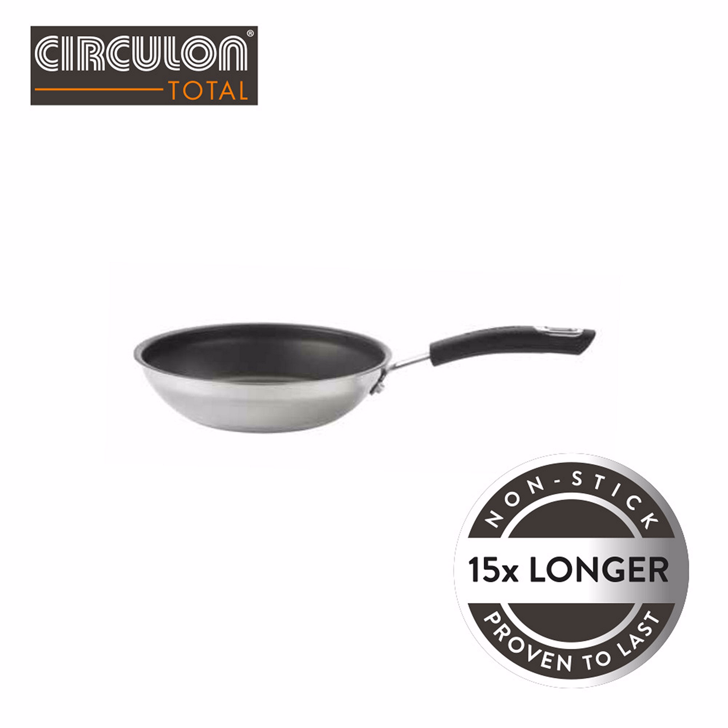 Total Stainless Steel Frying Pan 22cm
