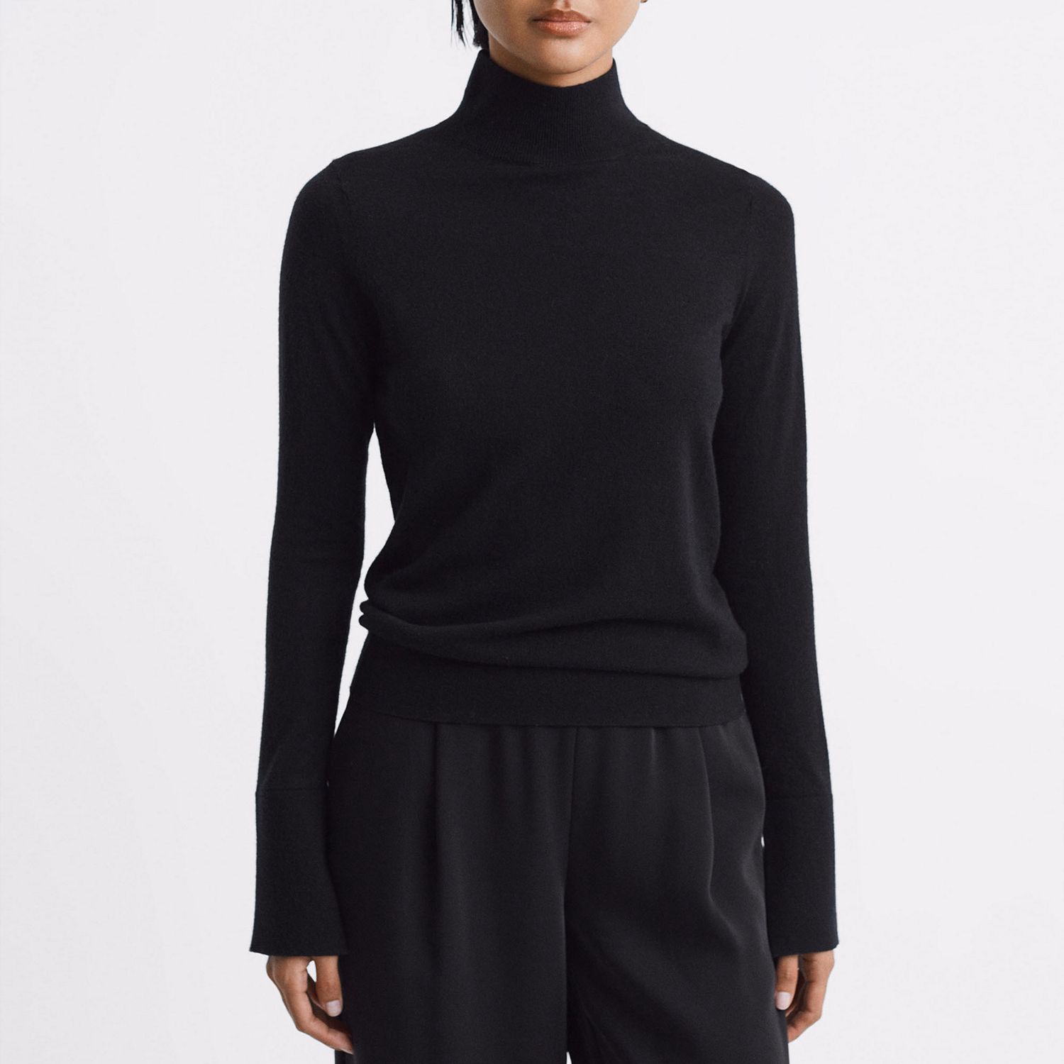 Kylie Cut-Out Funnel Neck Sweater
