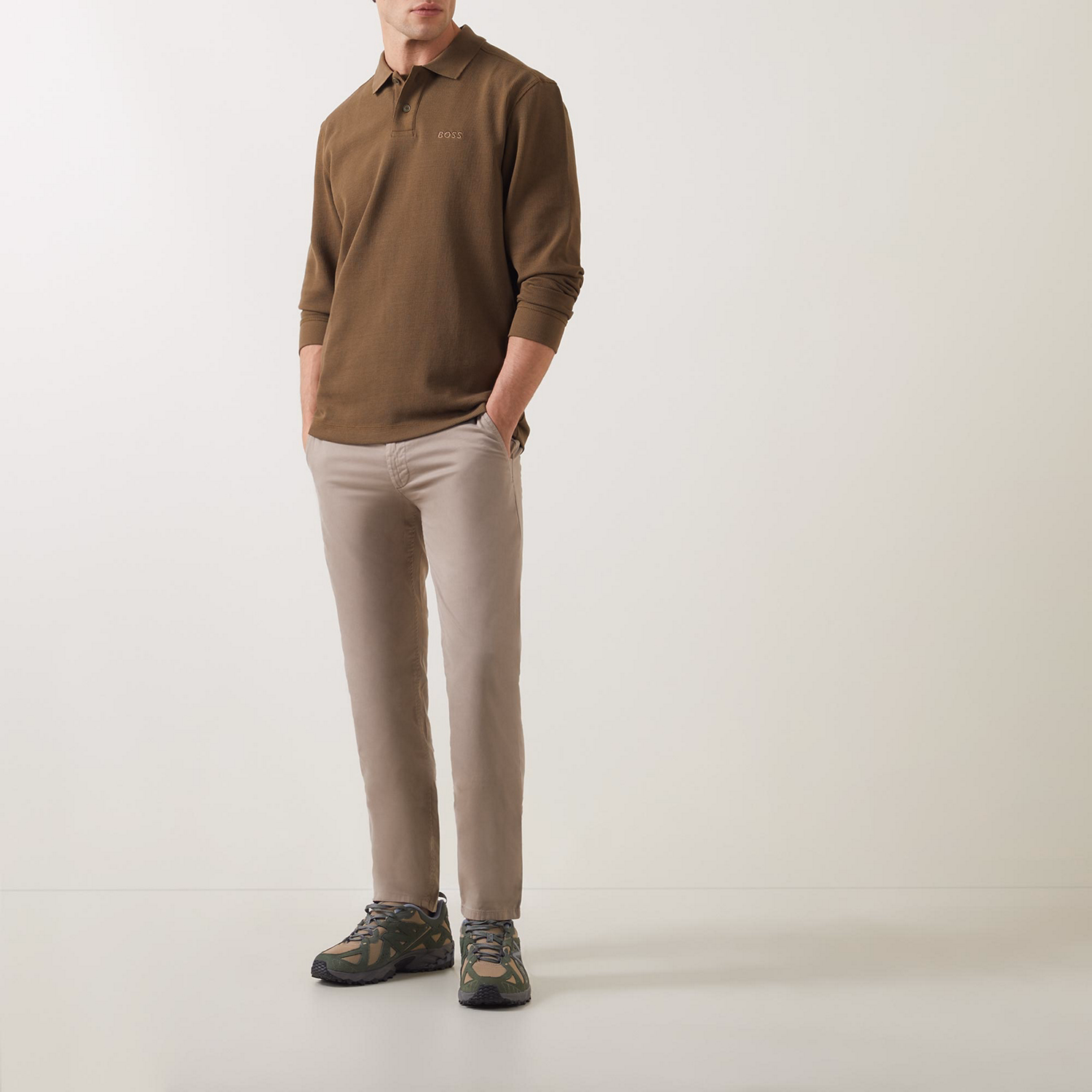 Petempsto Long-Sleeved Polo Shirt