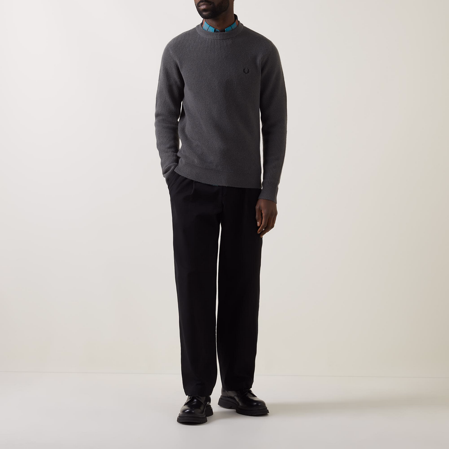 Textured Logo Sweater