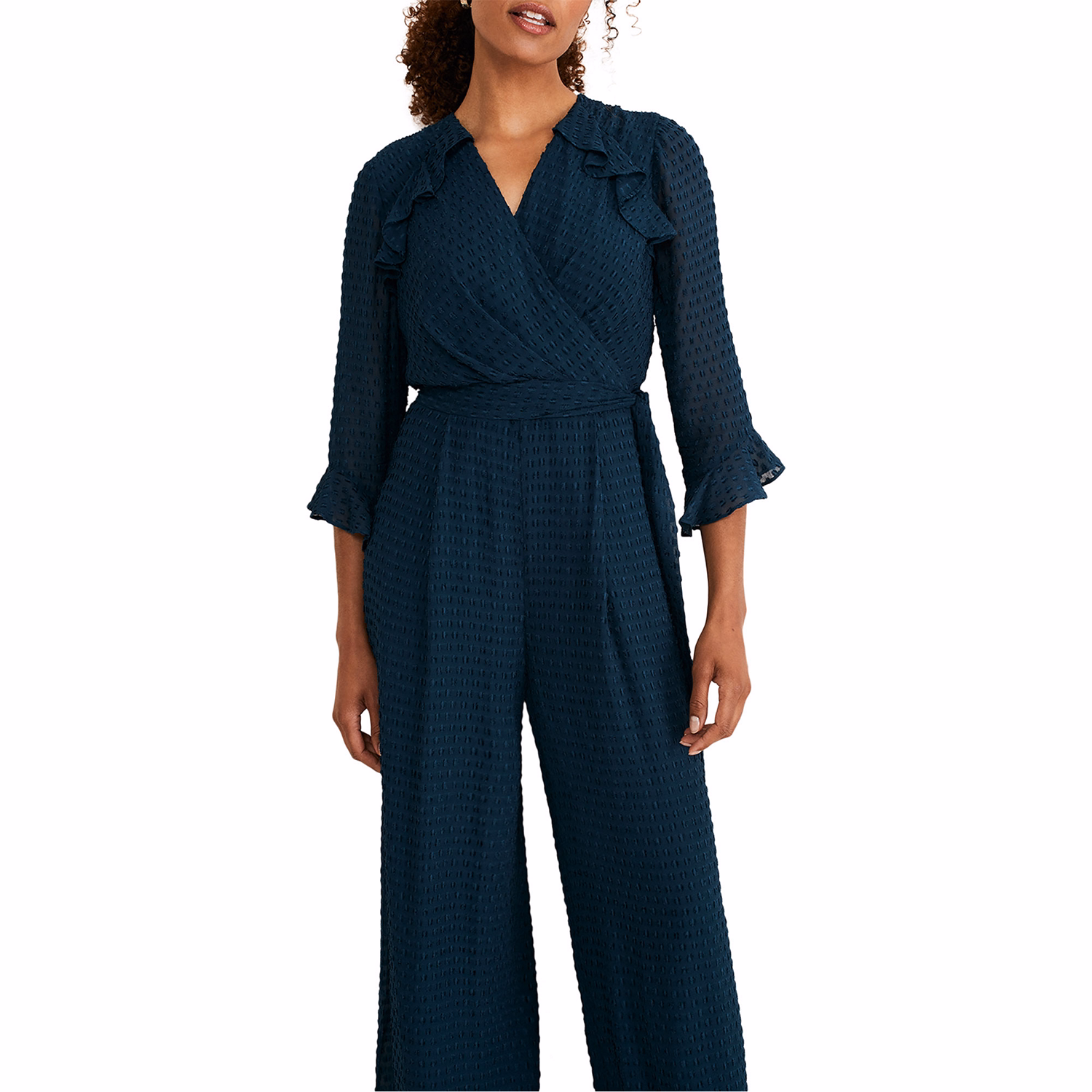 Hattie Wrap Wide Leg Jumpsuit