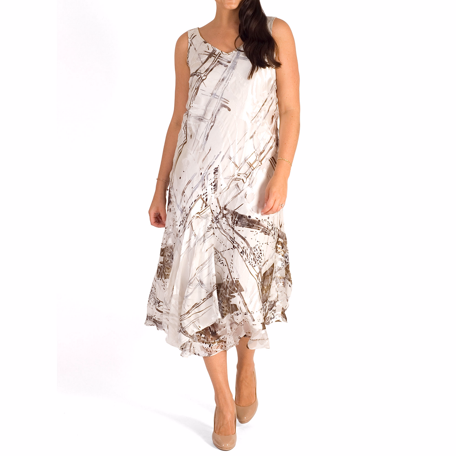 Abstract Print Devoree Dress