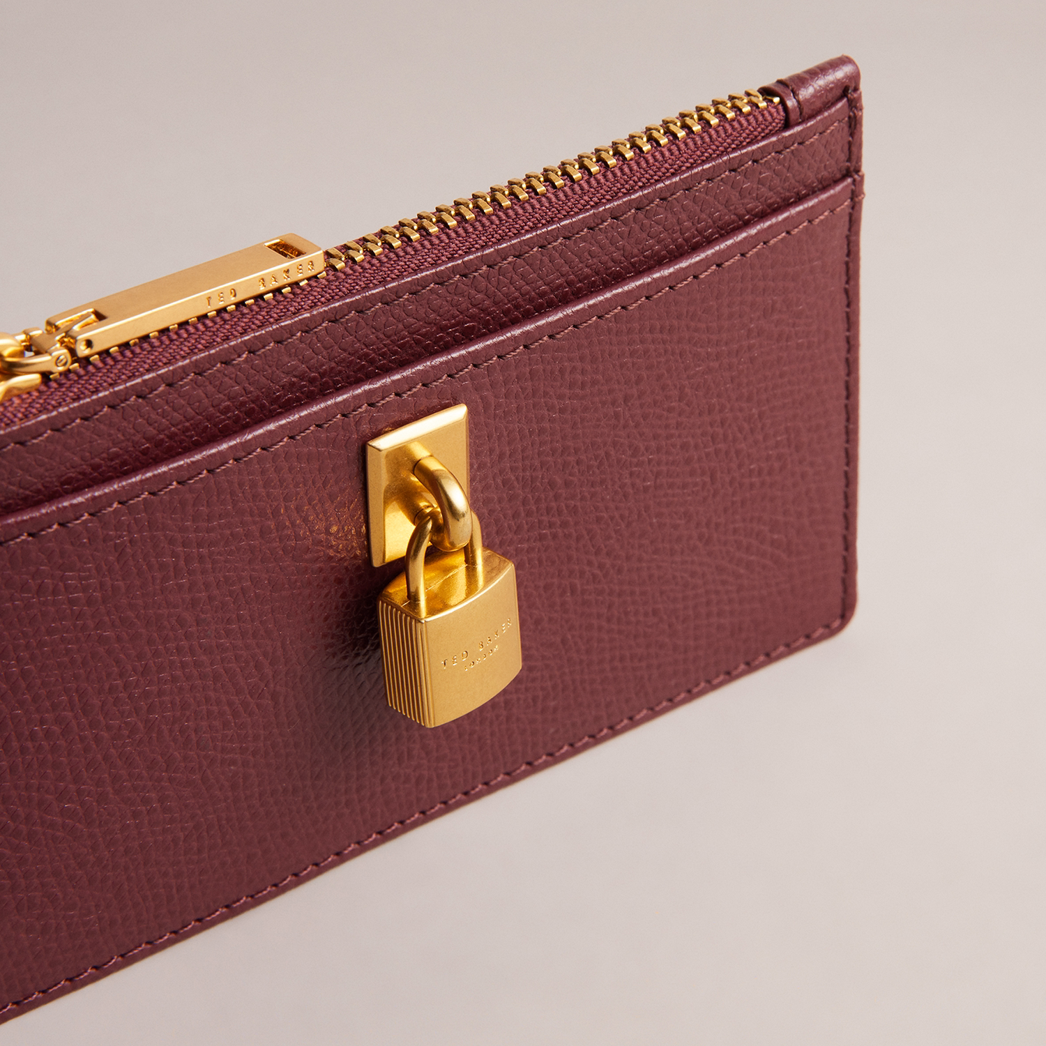 Bromton Padlock Leather Card Holder