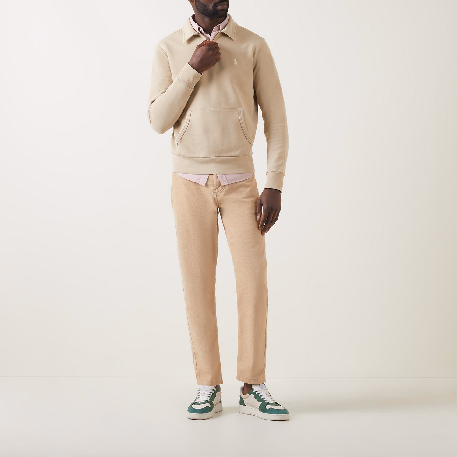 Loopback Half-Zip Logo Sweatshirt