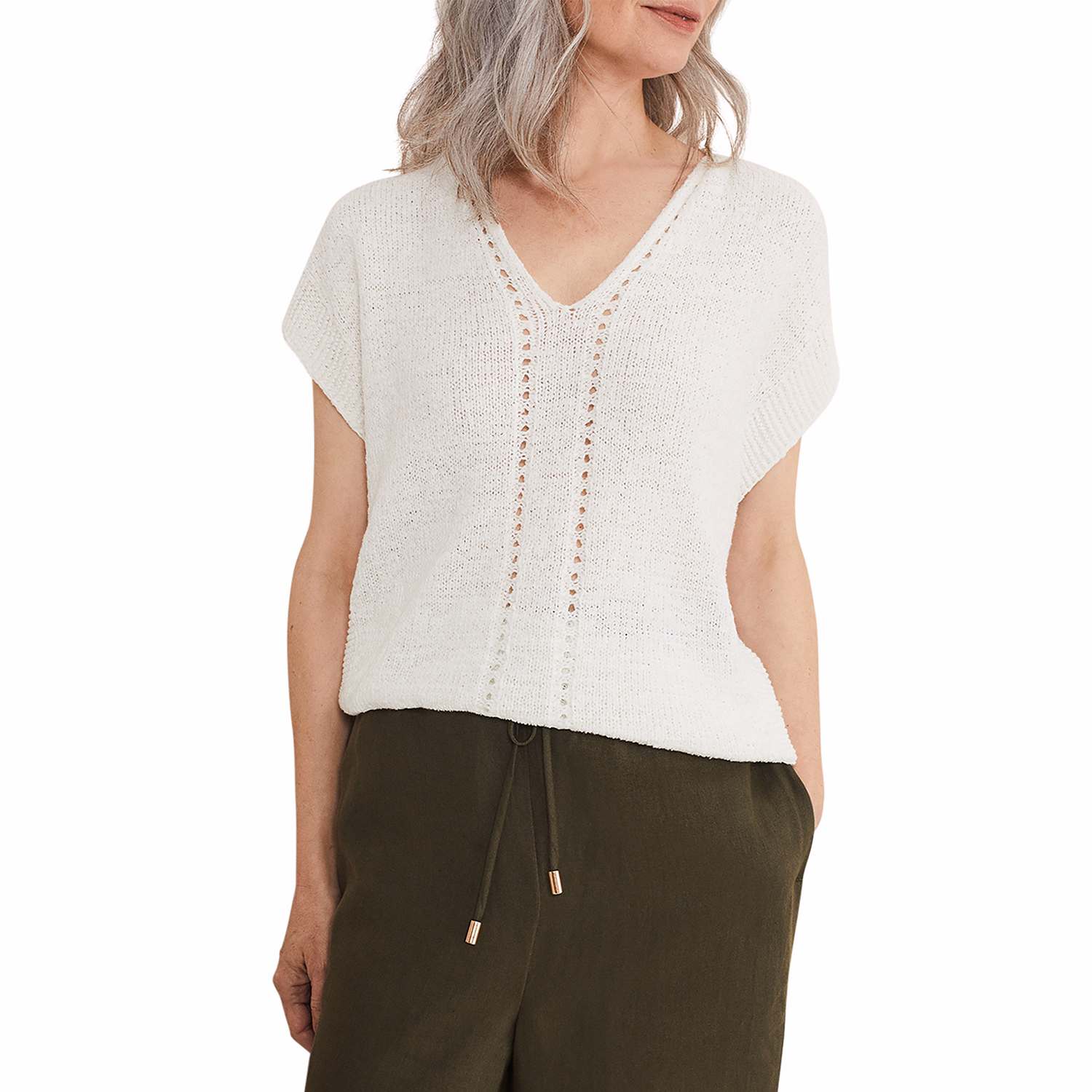 Alana Textured Knit Sweater