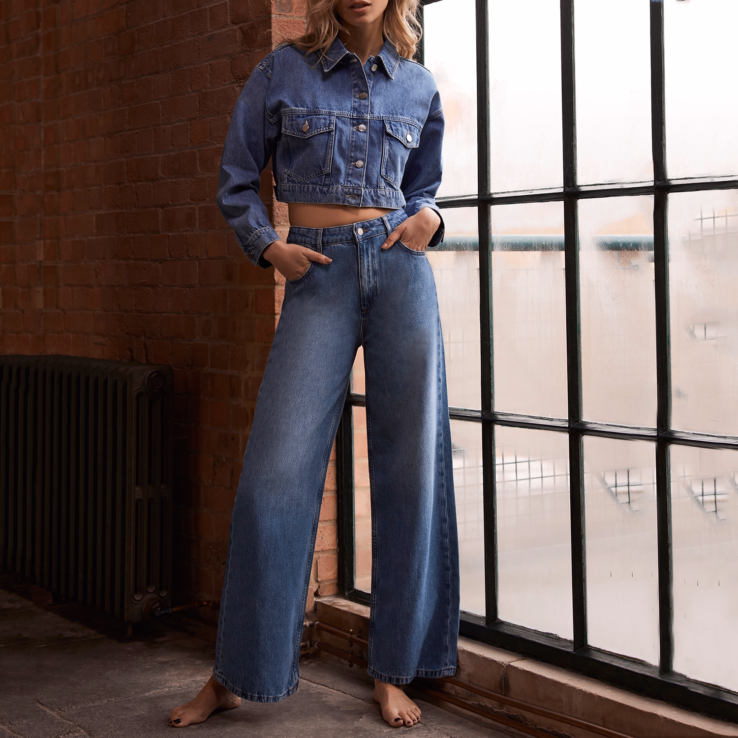 Cropped Denim Jacket