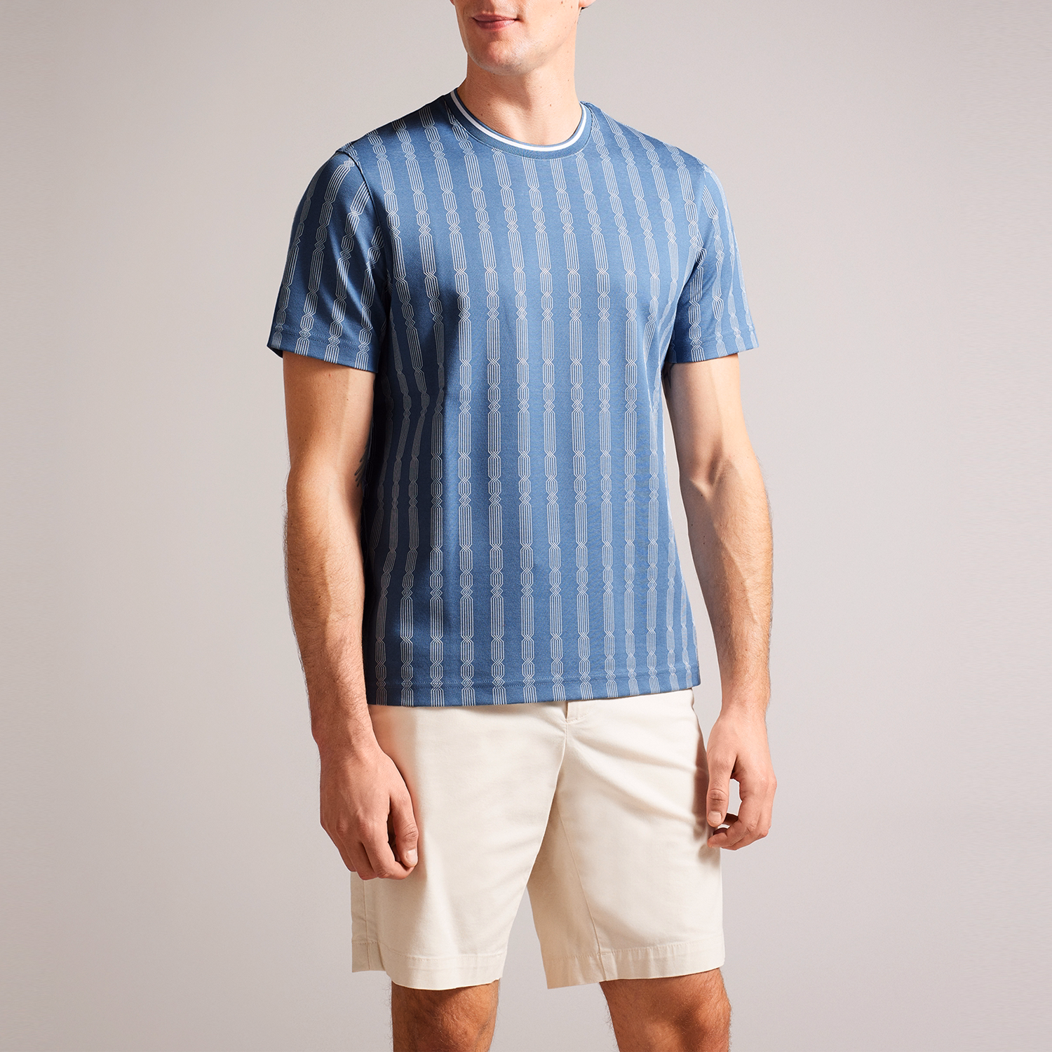Estat Geometric Jacquard T-Shirt