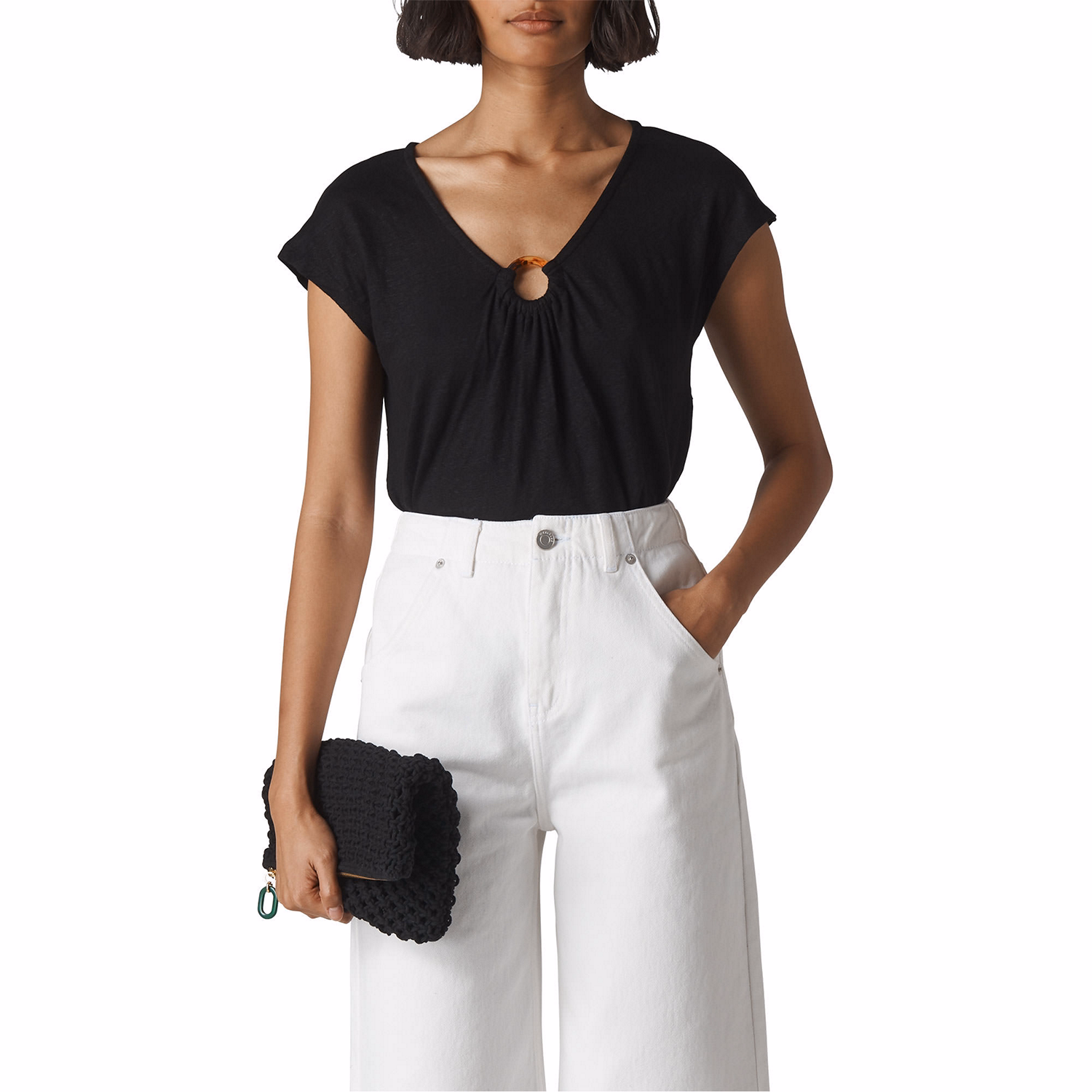 Tort Ring Linen T-Shirt