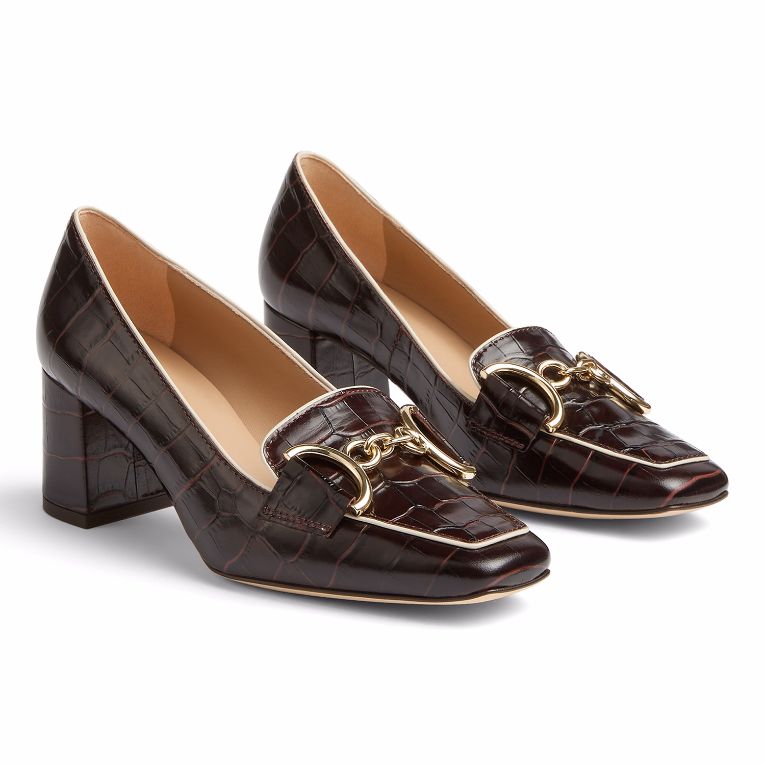 Samantha Snaffle Block Heels