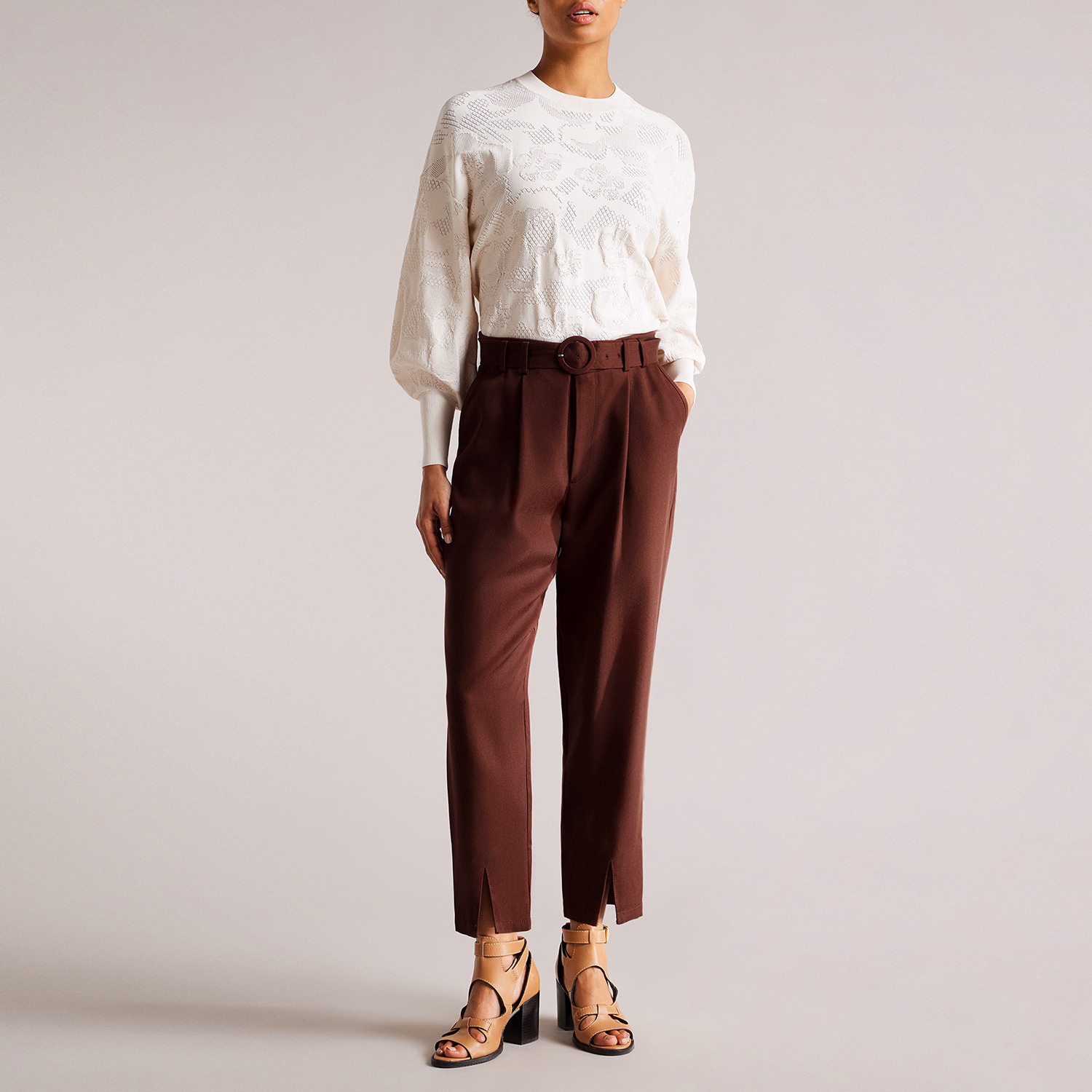 Ninette High Waist Carrot Leg Trousers