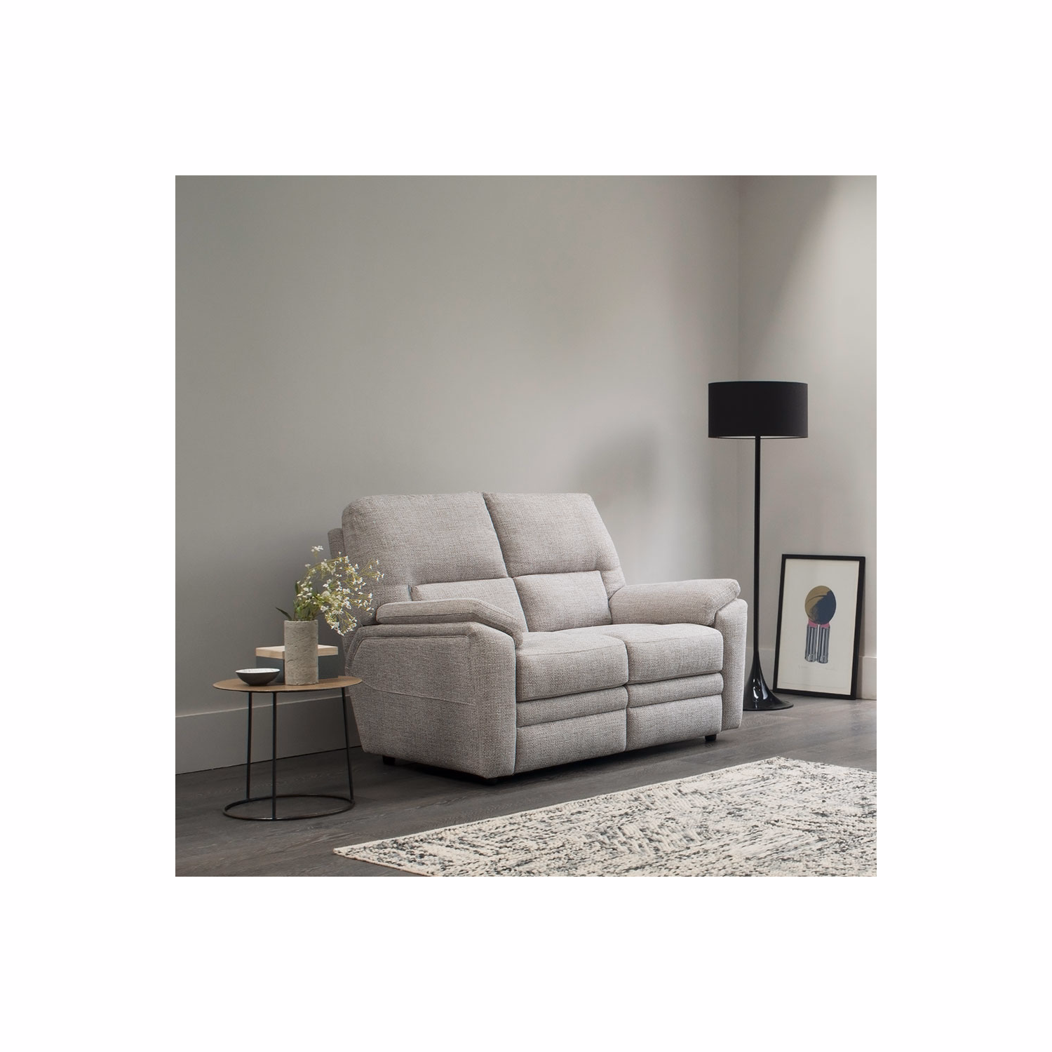 Hampton Two-Seater Sofa White