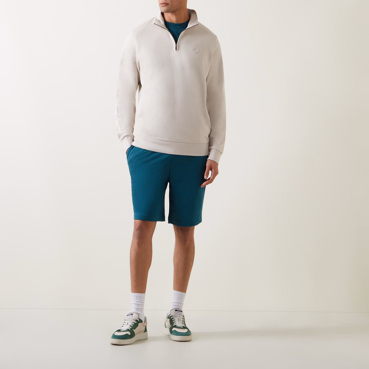 Tonal Eagle Half-Zip Sweatshirt