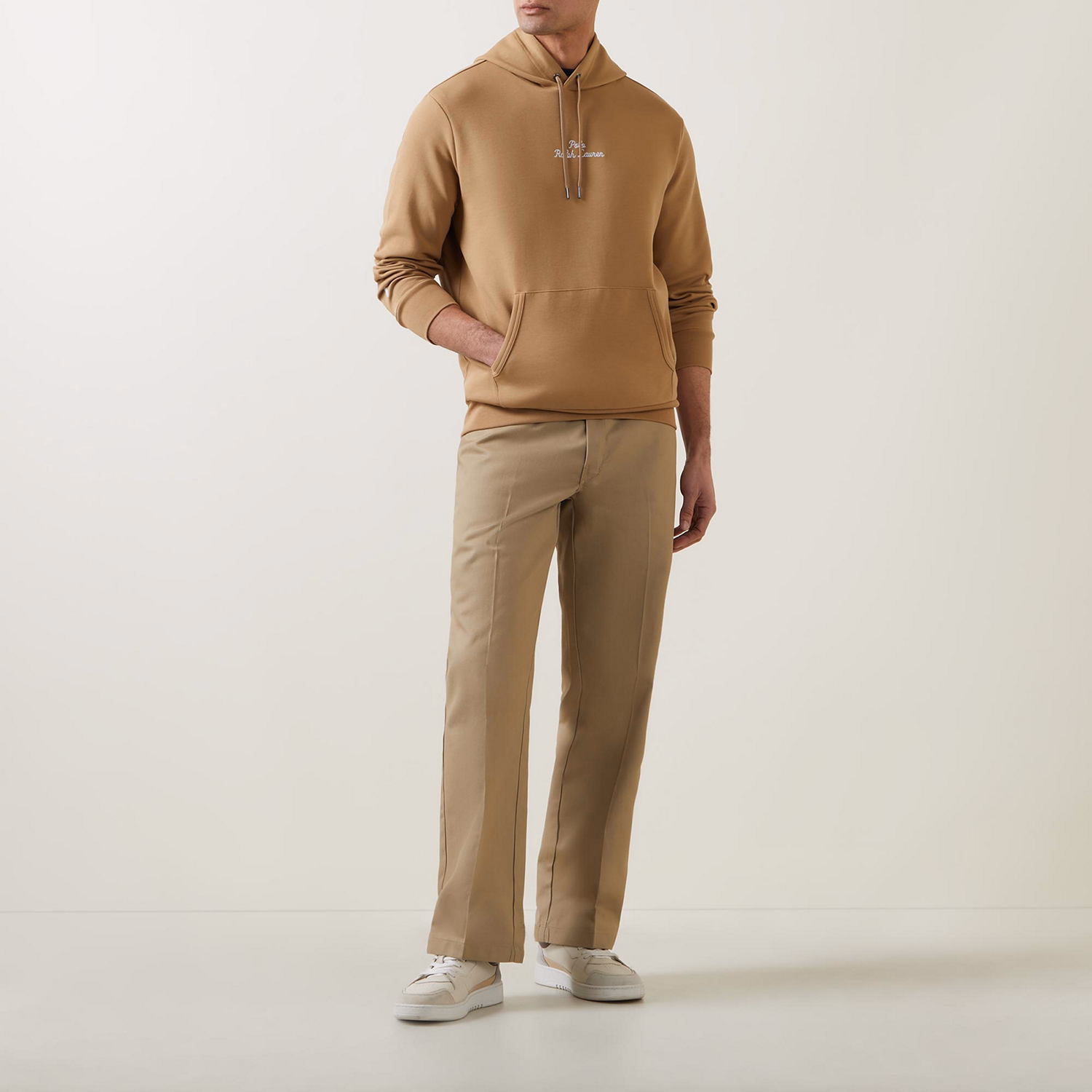 Chain Stitch Logo Drawstring Hoodie