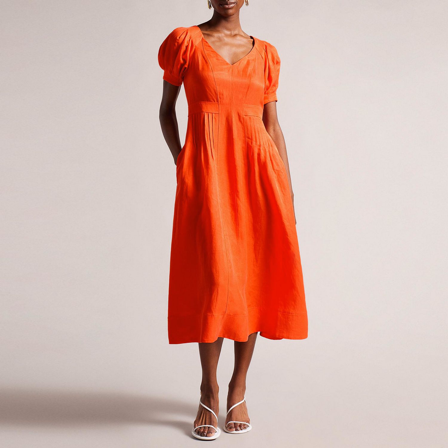 Opalz Fit And Flare Midi Dress