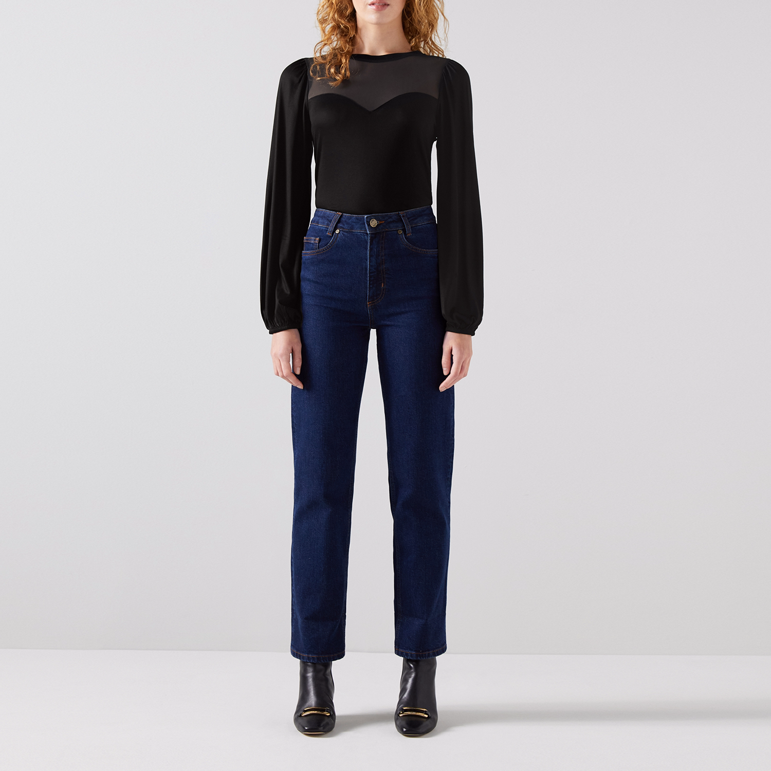 Wilma Sheer Detail Top