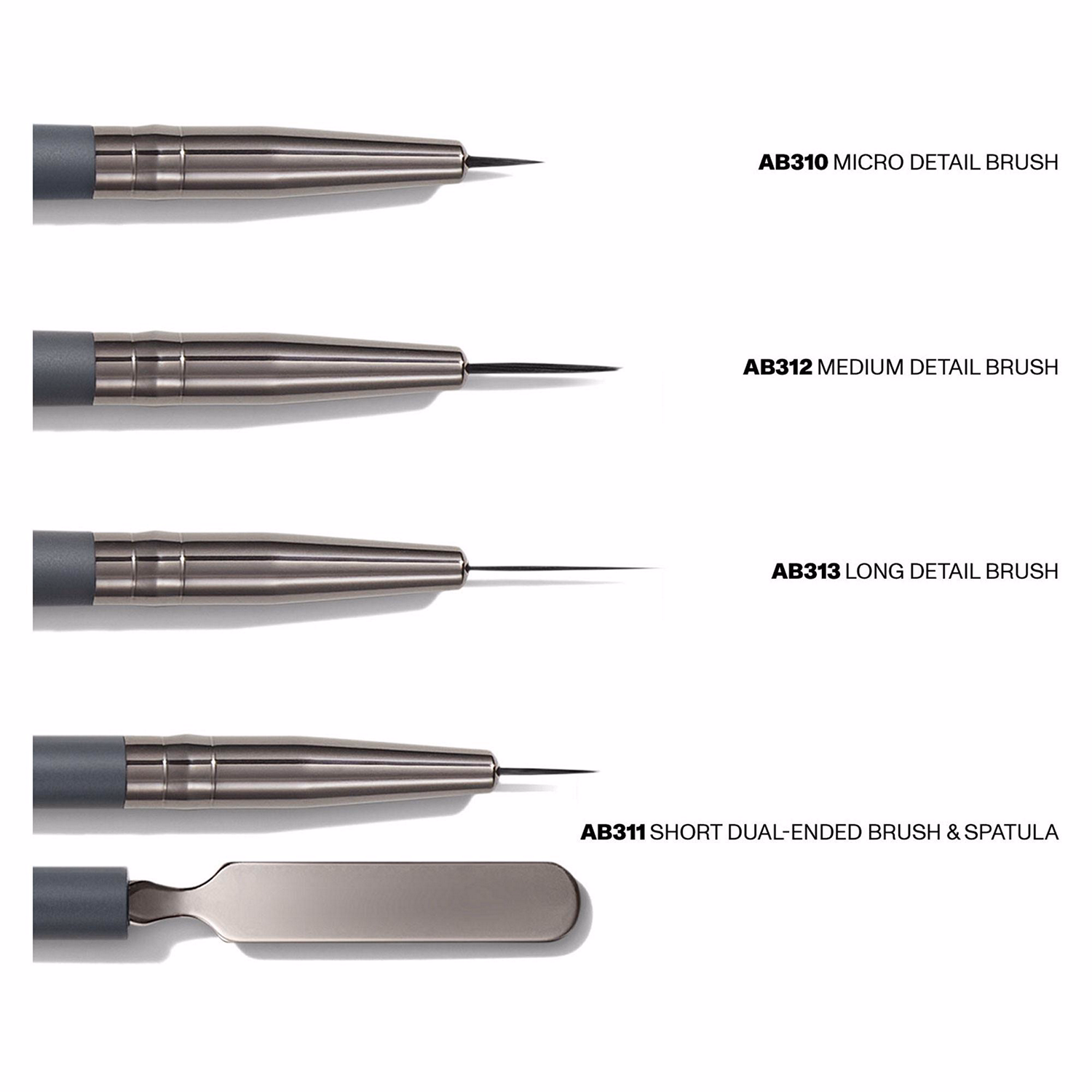 Morphe X Abby Roberts 5-Piece Artist’s Detail Brush & Mixing Palette Set