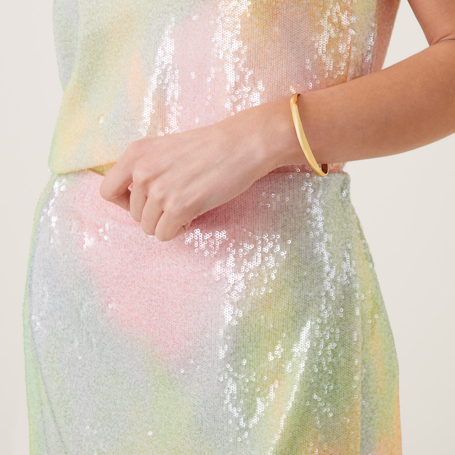 Heart Of Gold Idiom Bangle