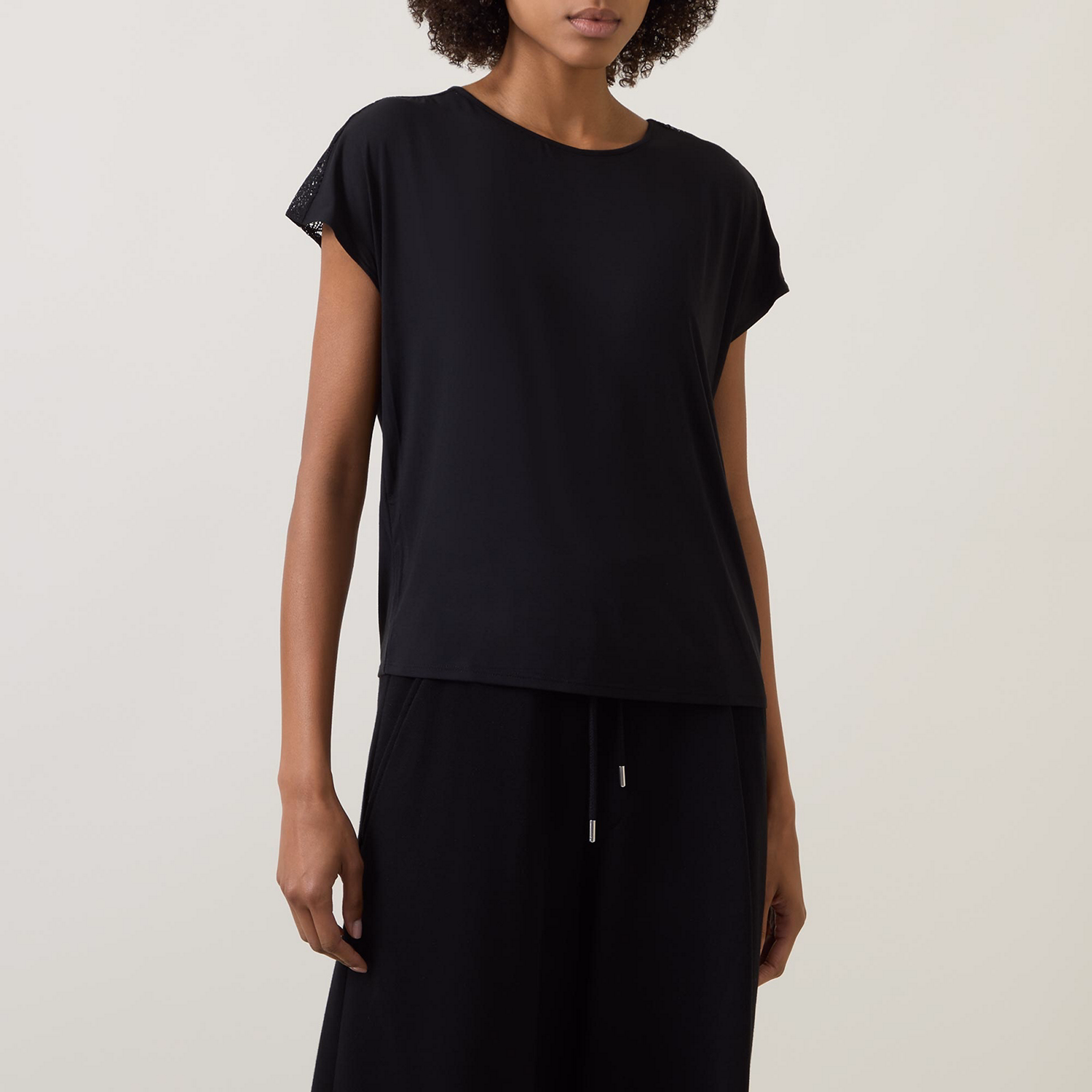 Lace Embellished Pyjama Top