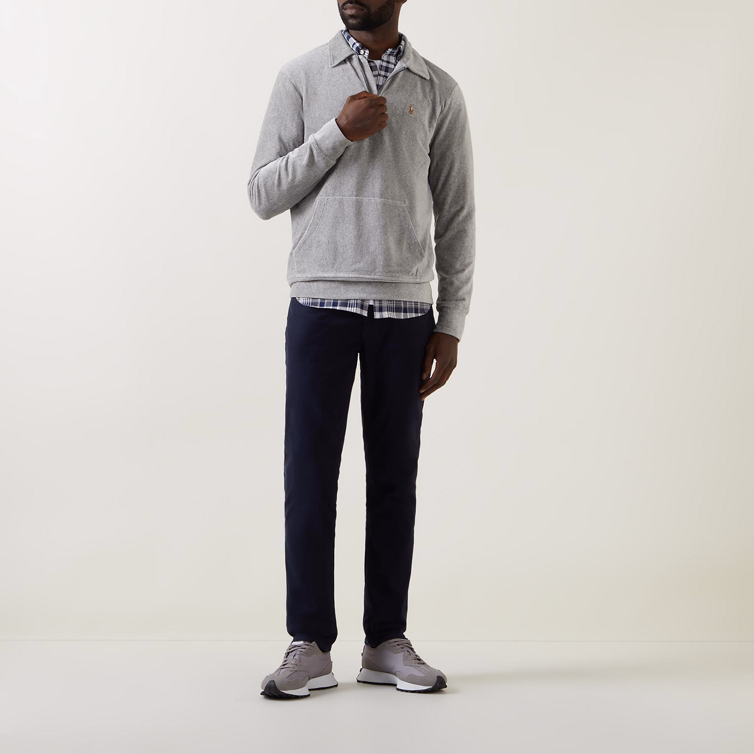 Corduroy Half-Zip Sweater