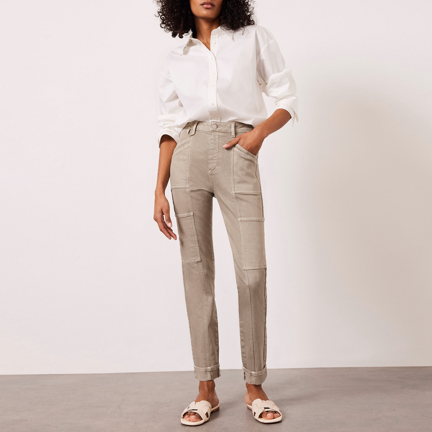 Carpenter Mid-Rise Skinny Leg Jeans