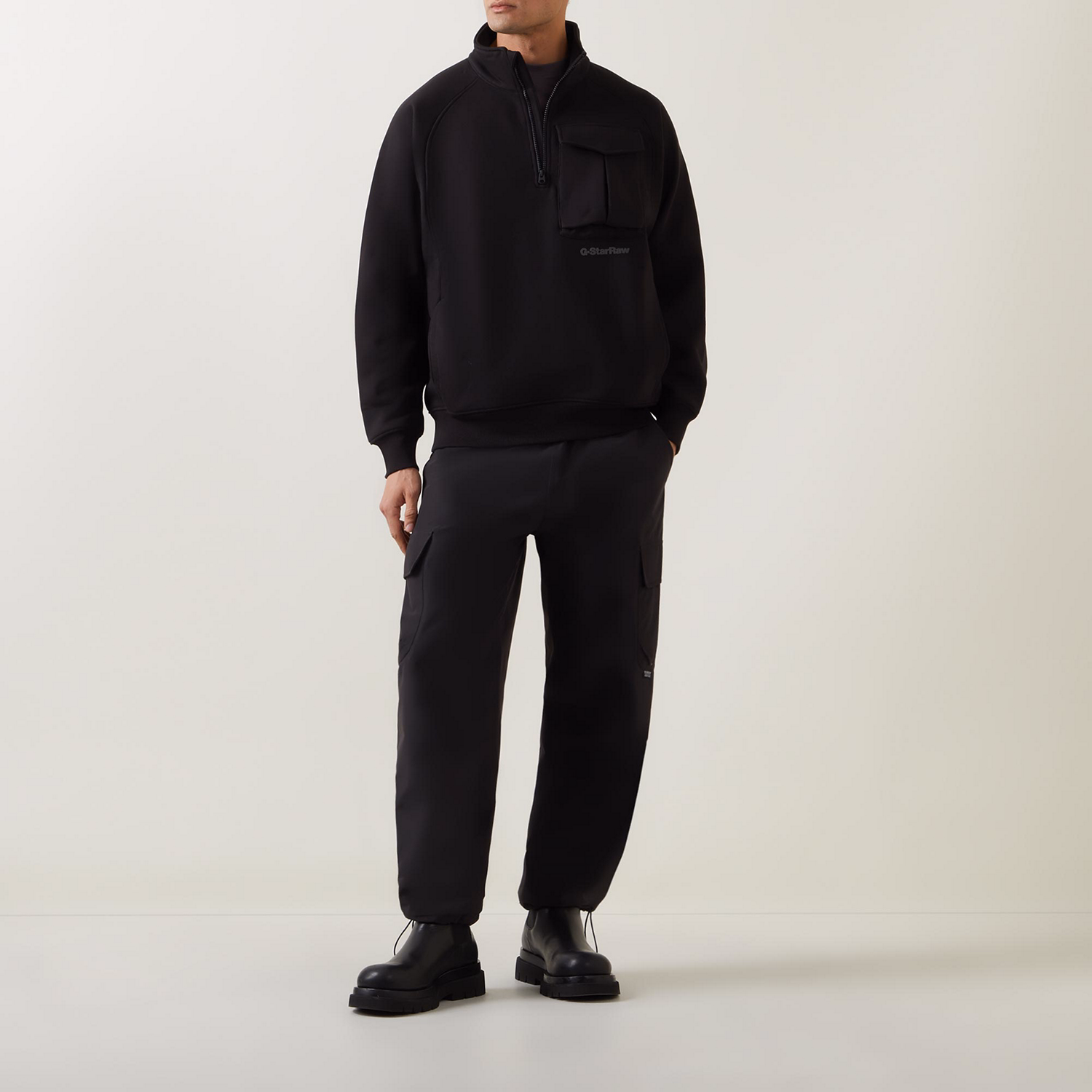 Anorak Loose Half-Zip Sweatshirt