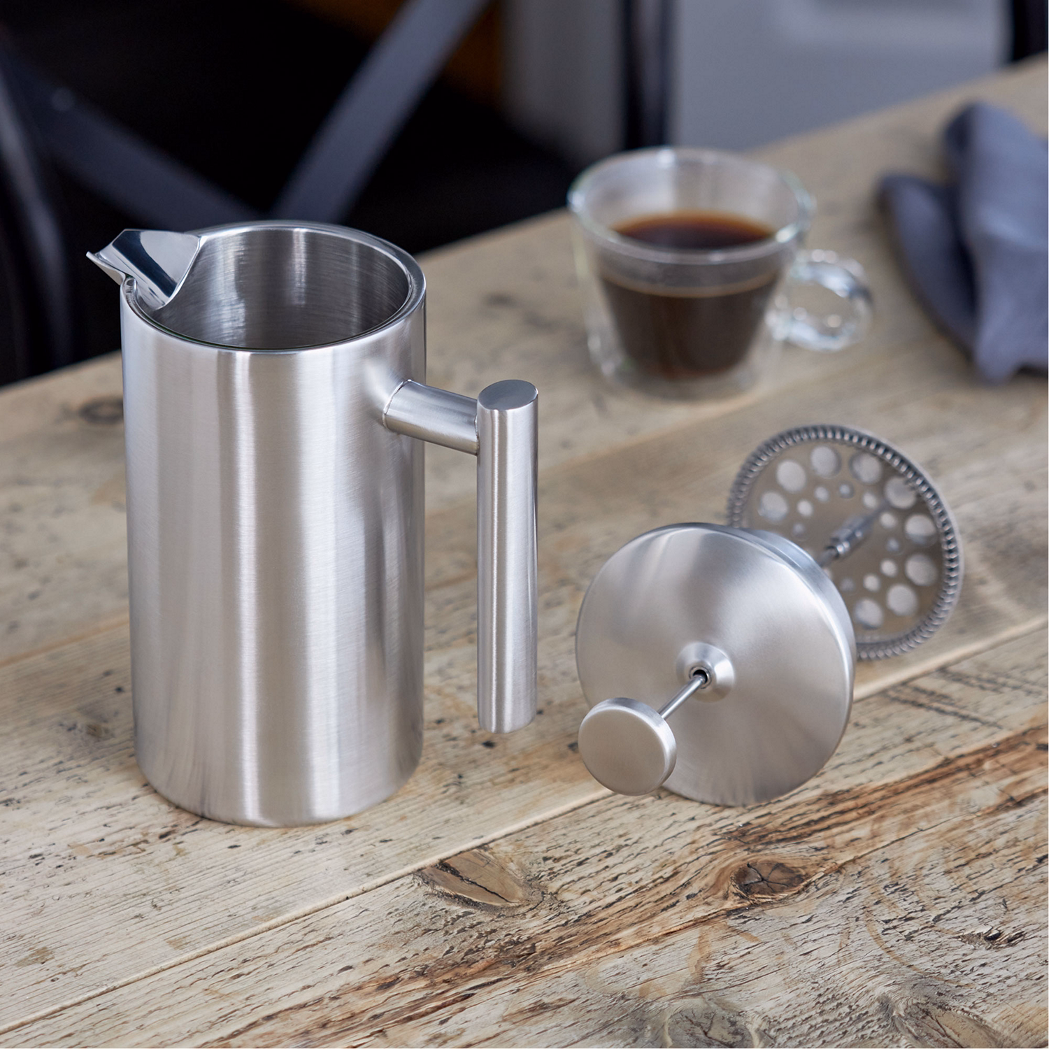 8-Cup Double Walled Cafetiere 900ml