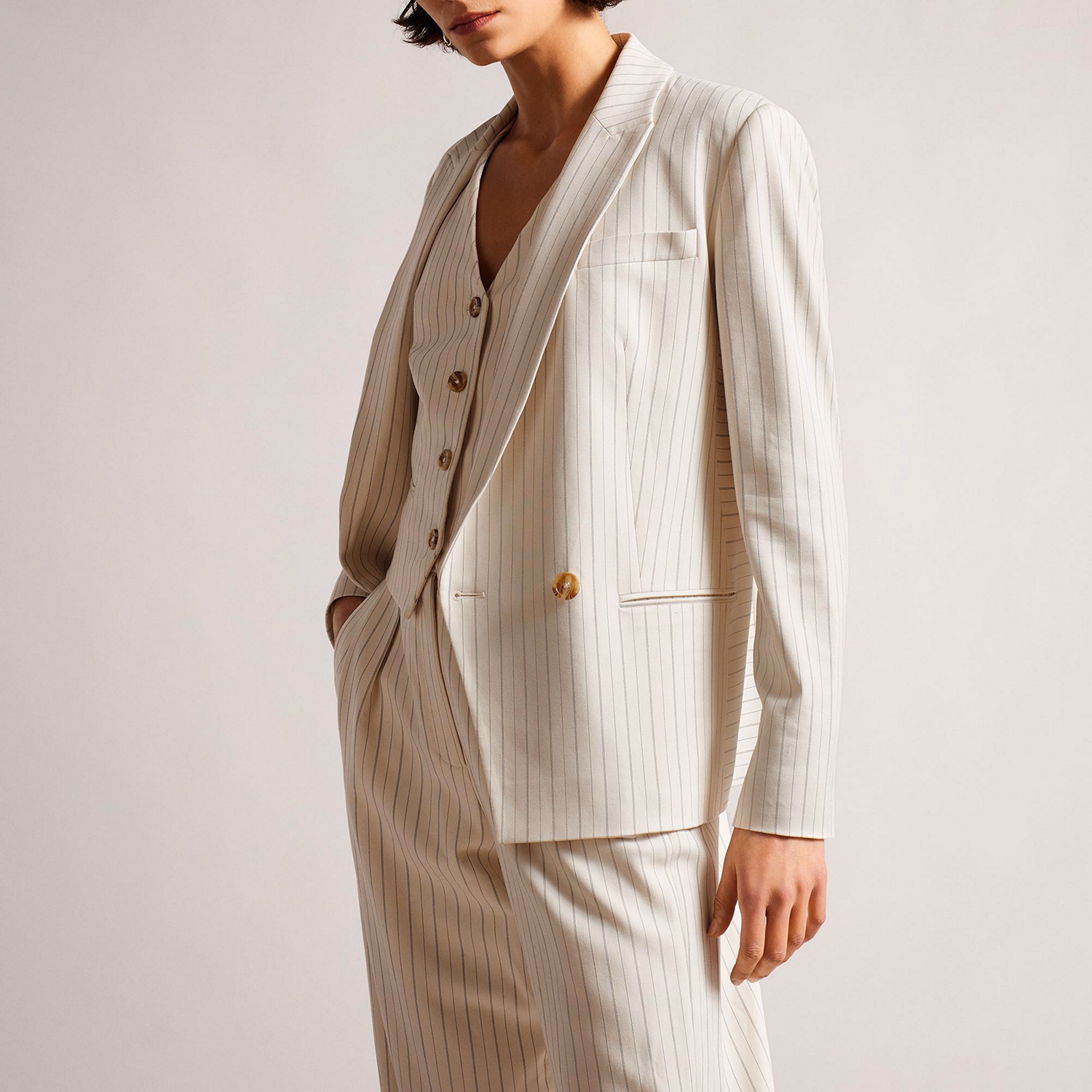 Kllara Striped Tailored Suit Jacket