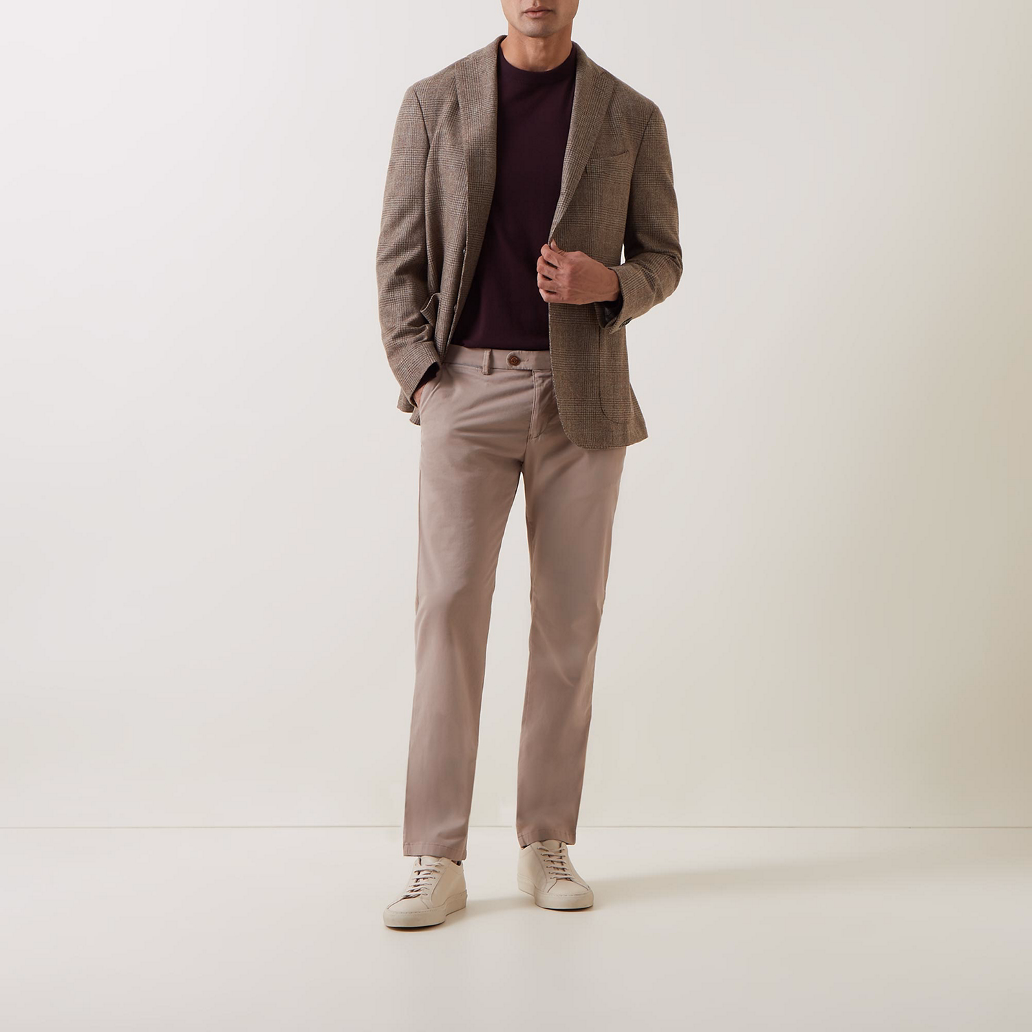 Satin Stretch Chinos