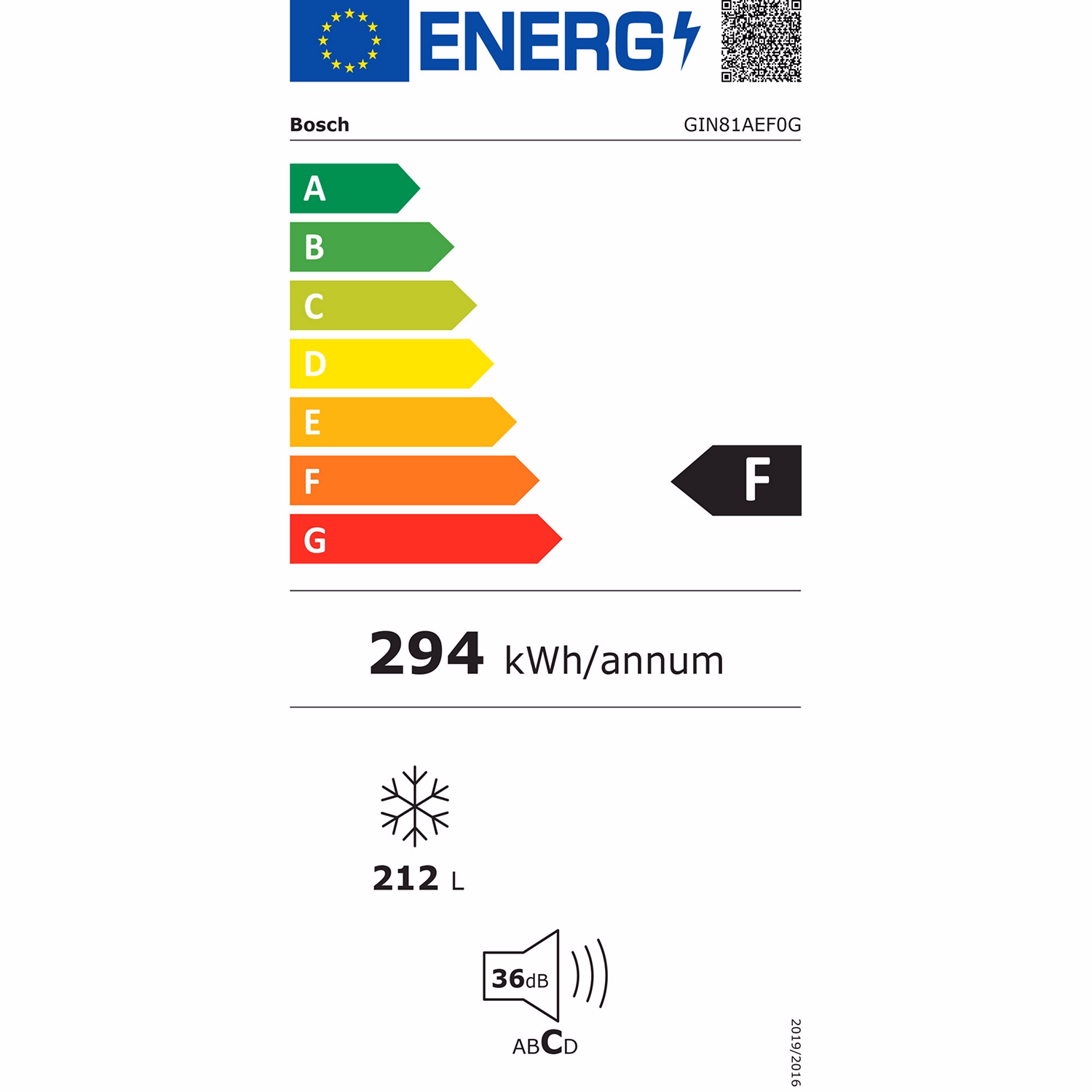 Serie | 6 Built-In Freezer
