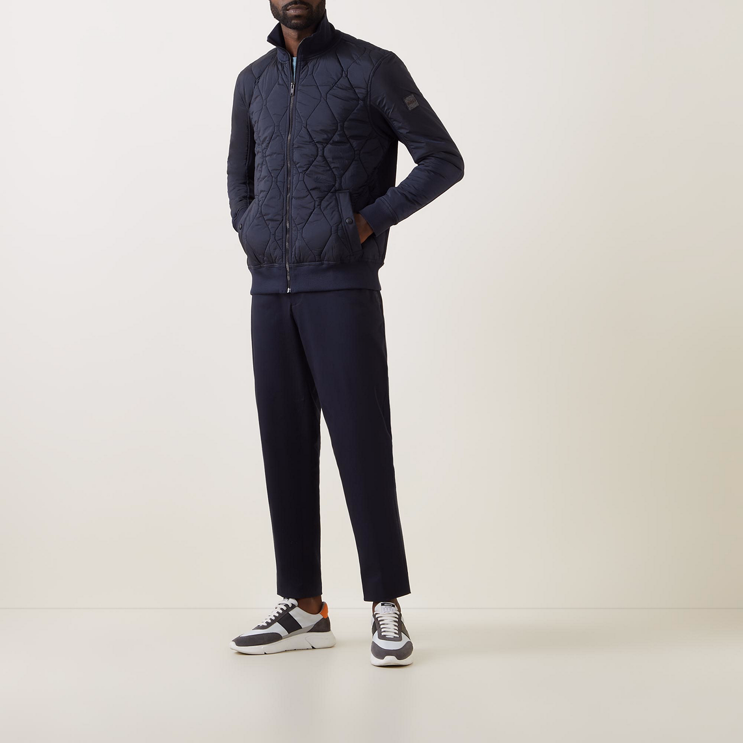 Quilted Bomber Jacket