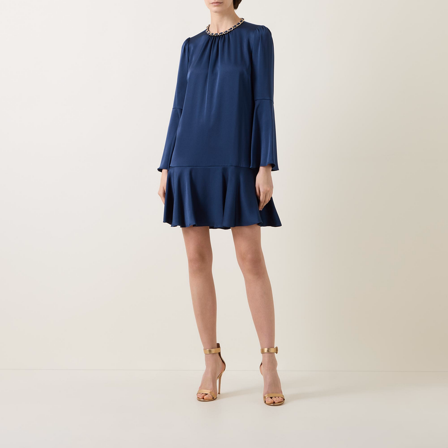 Chain Neck Mini Dress