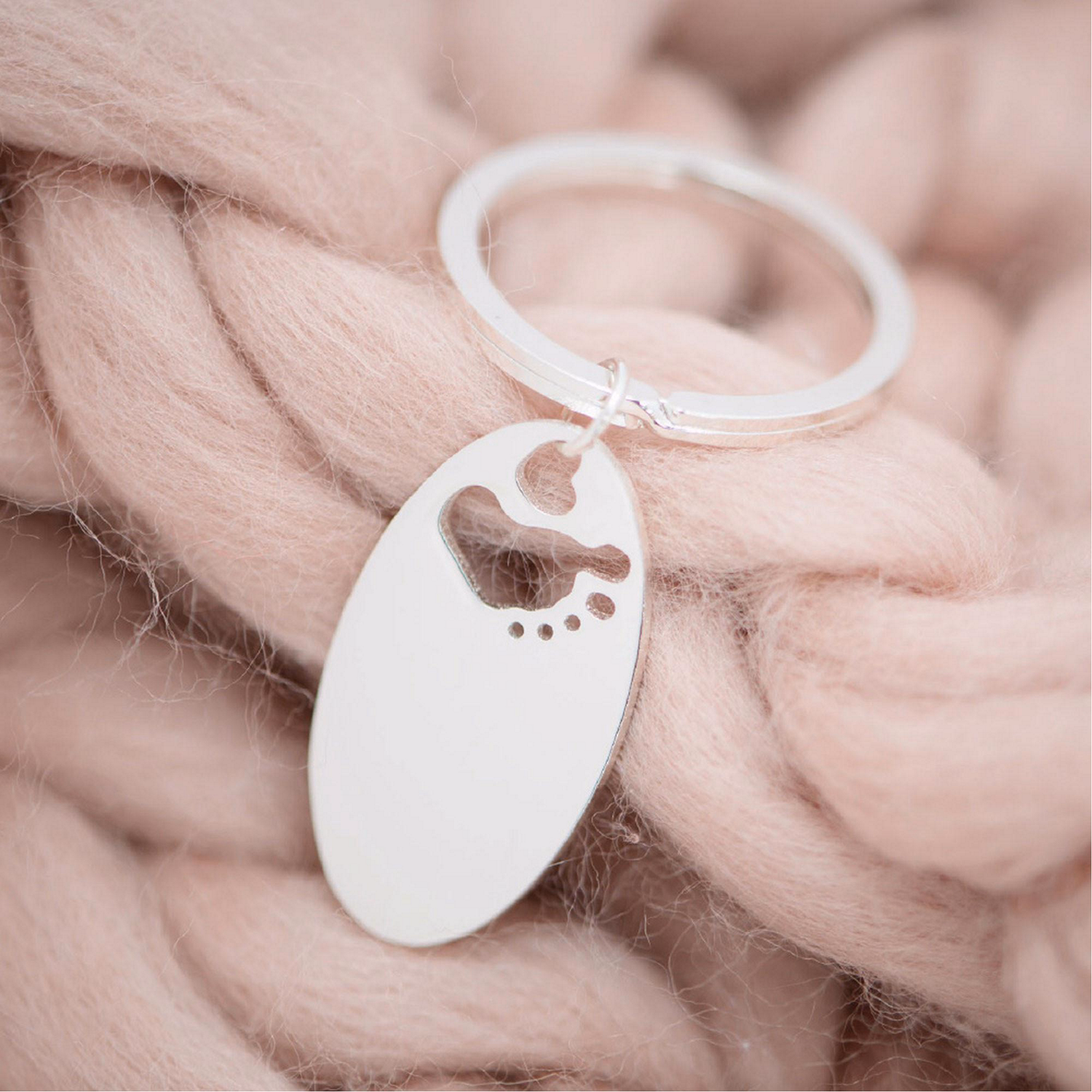 Footprint Keyring