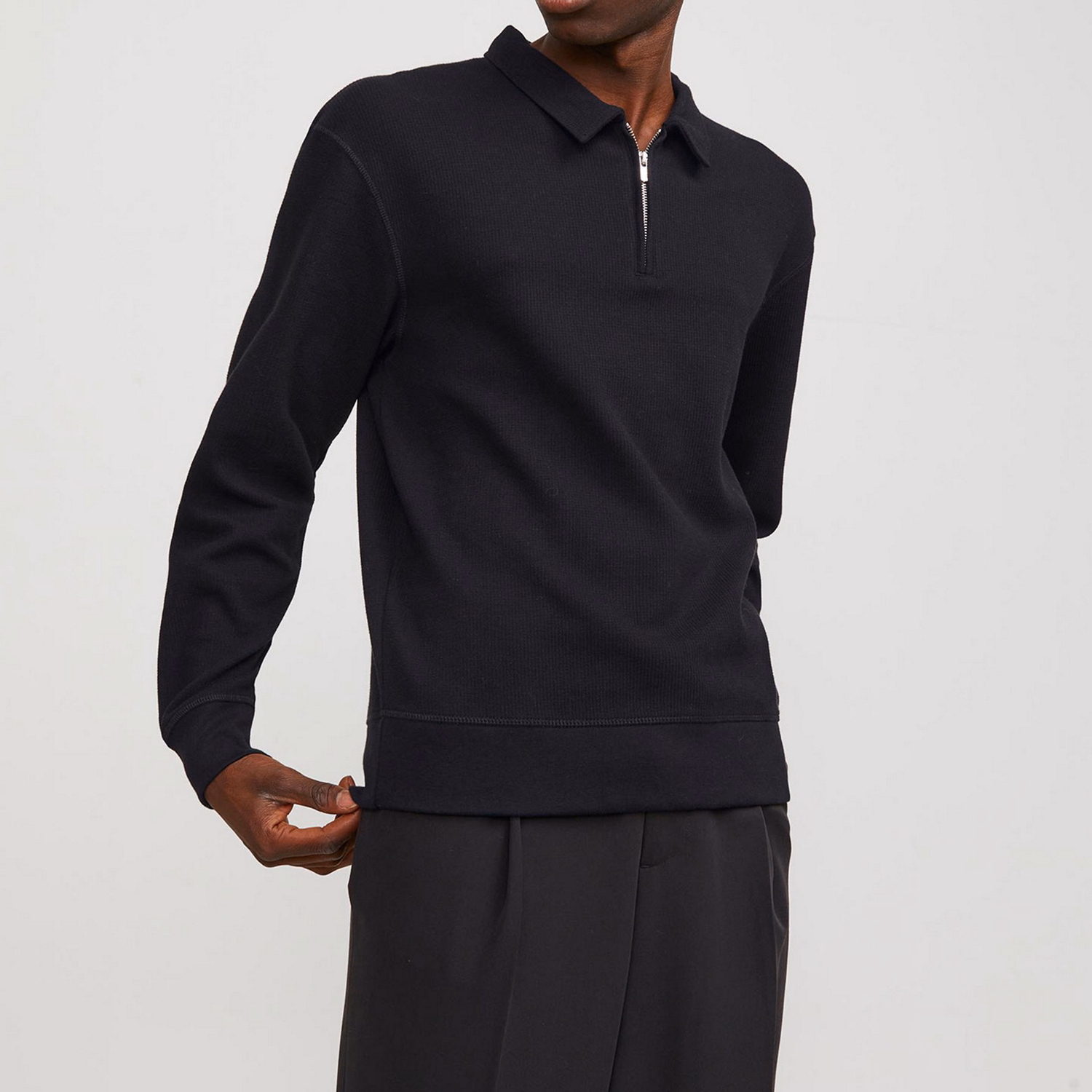 Brody Zip-Up Polo Shirt