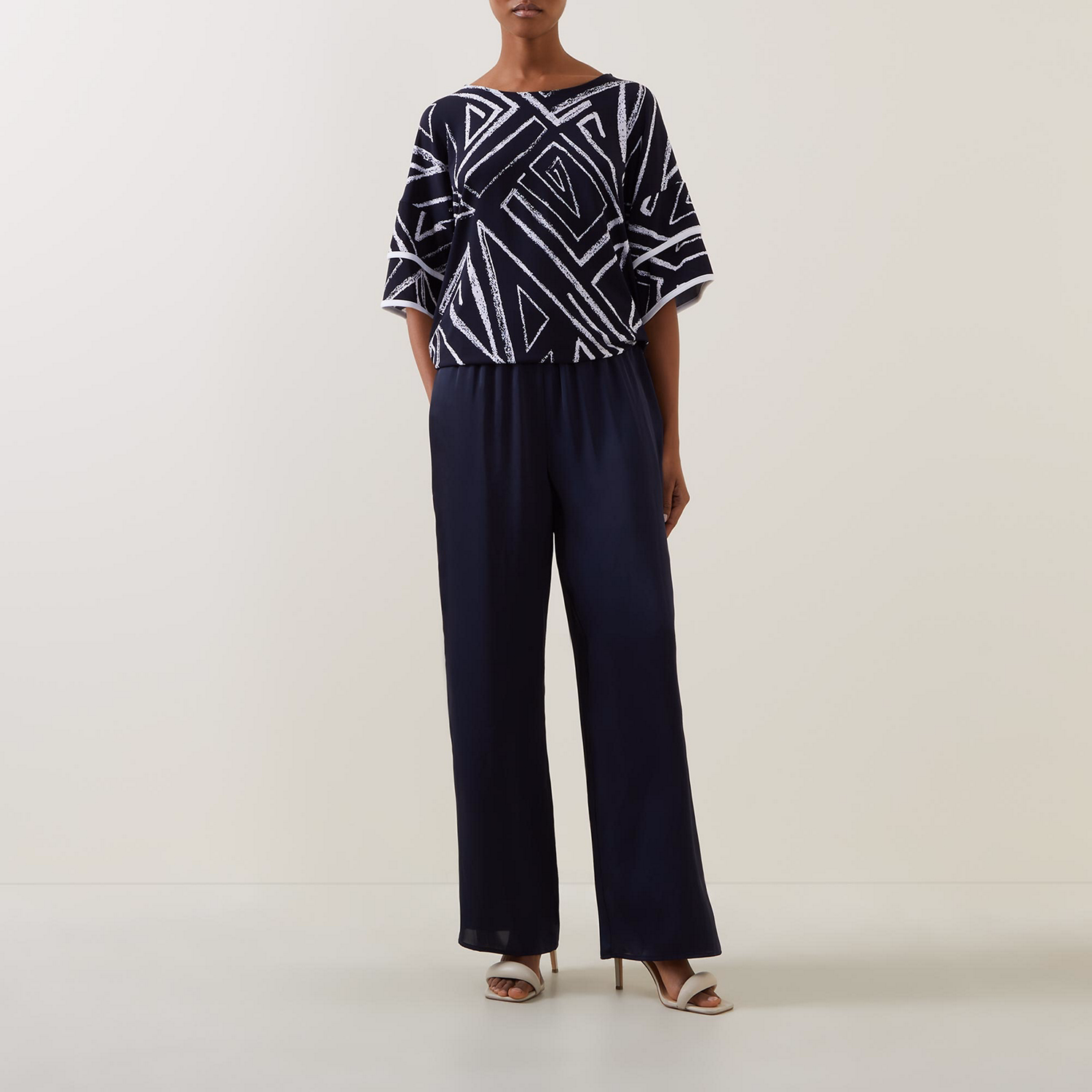 High-Rise Wide Leg Trousers