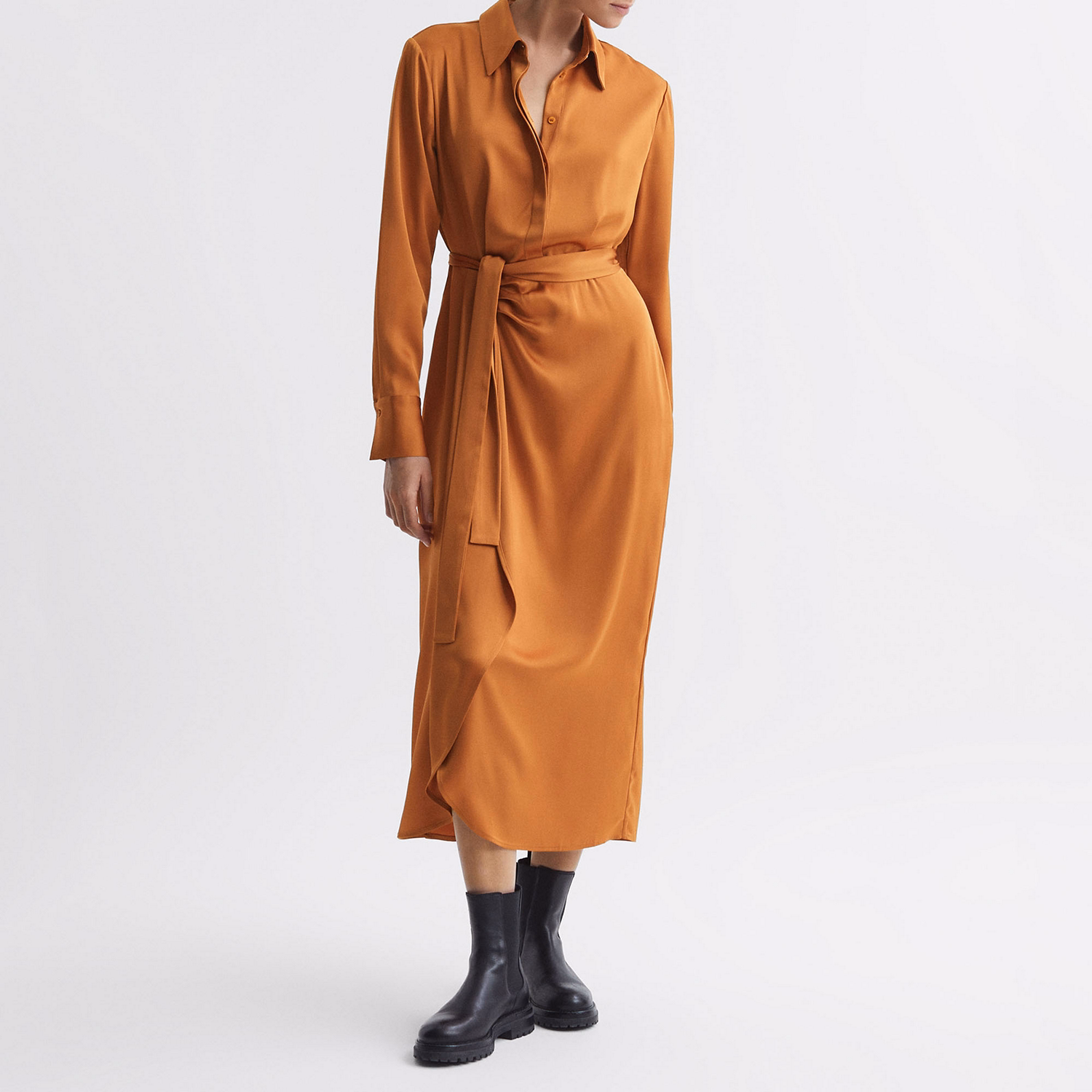 Arabella Belted Shirt Dress