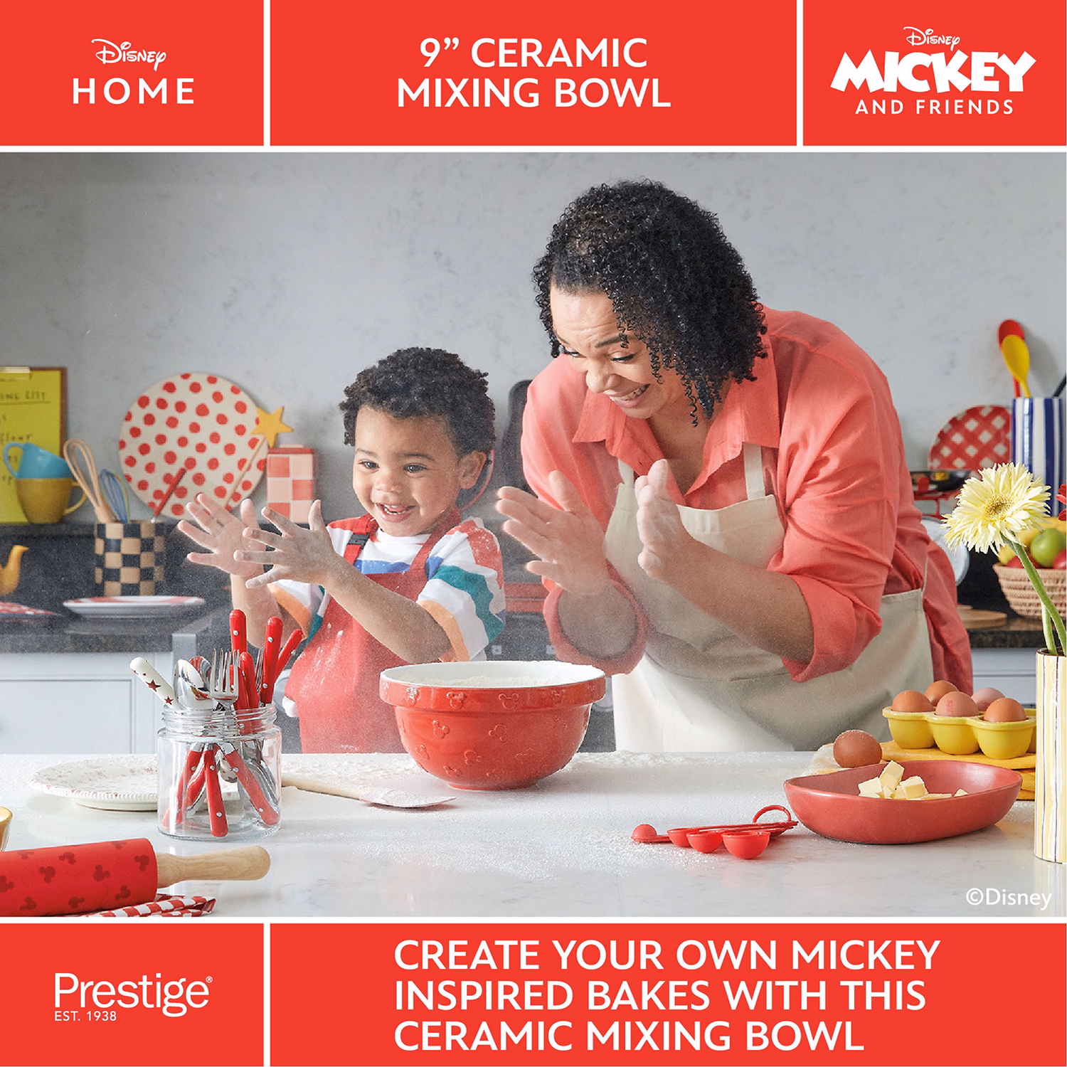 Prestige X Disney Bake with Mickey Ceramic Mixing Bowl