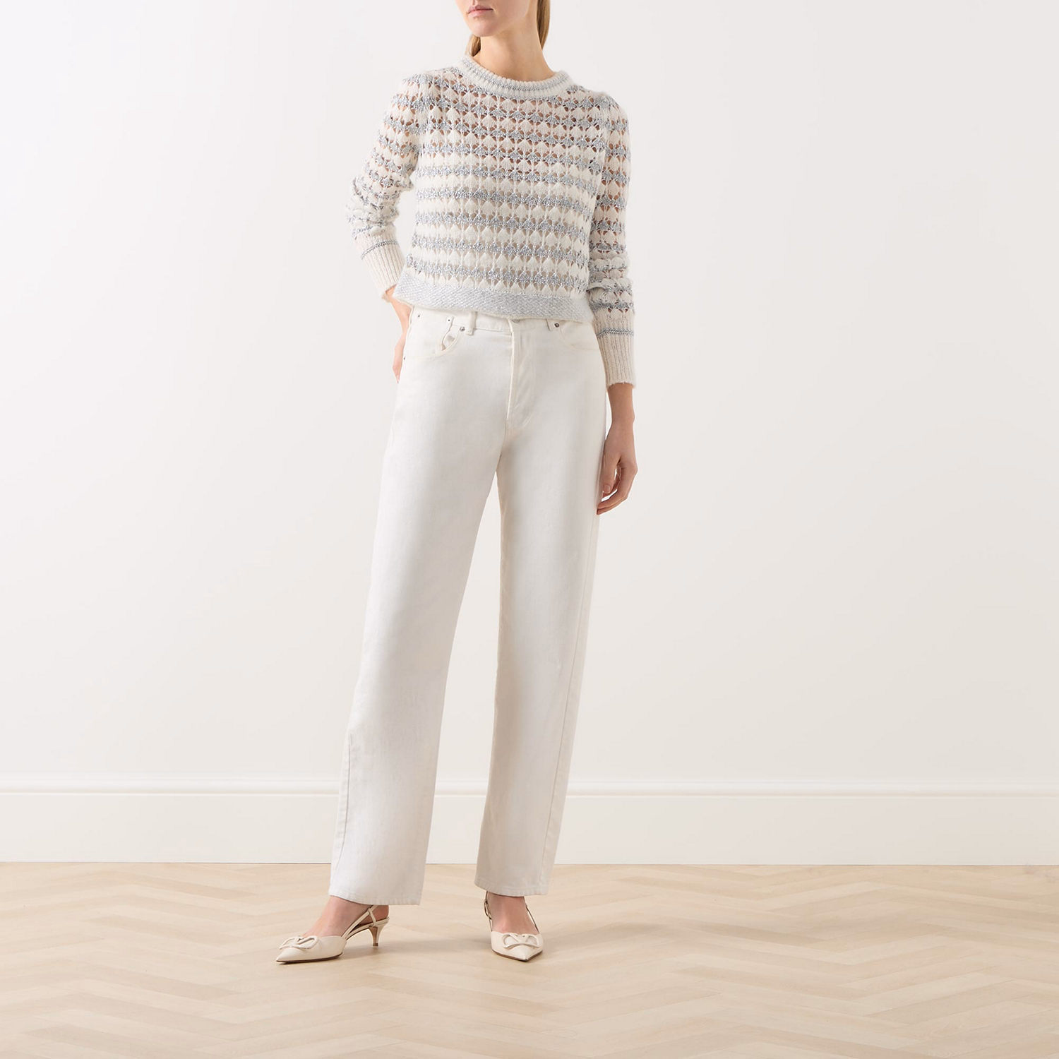 Eccelso Lurex Stripe Sweater