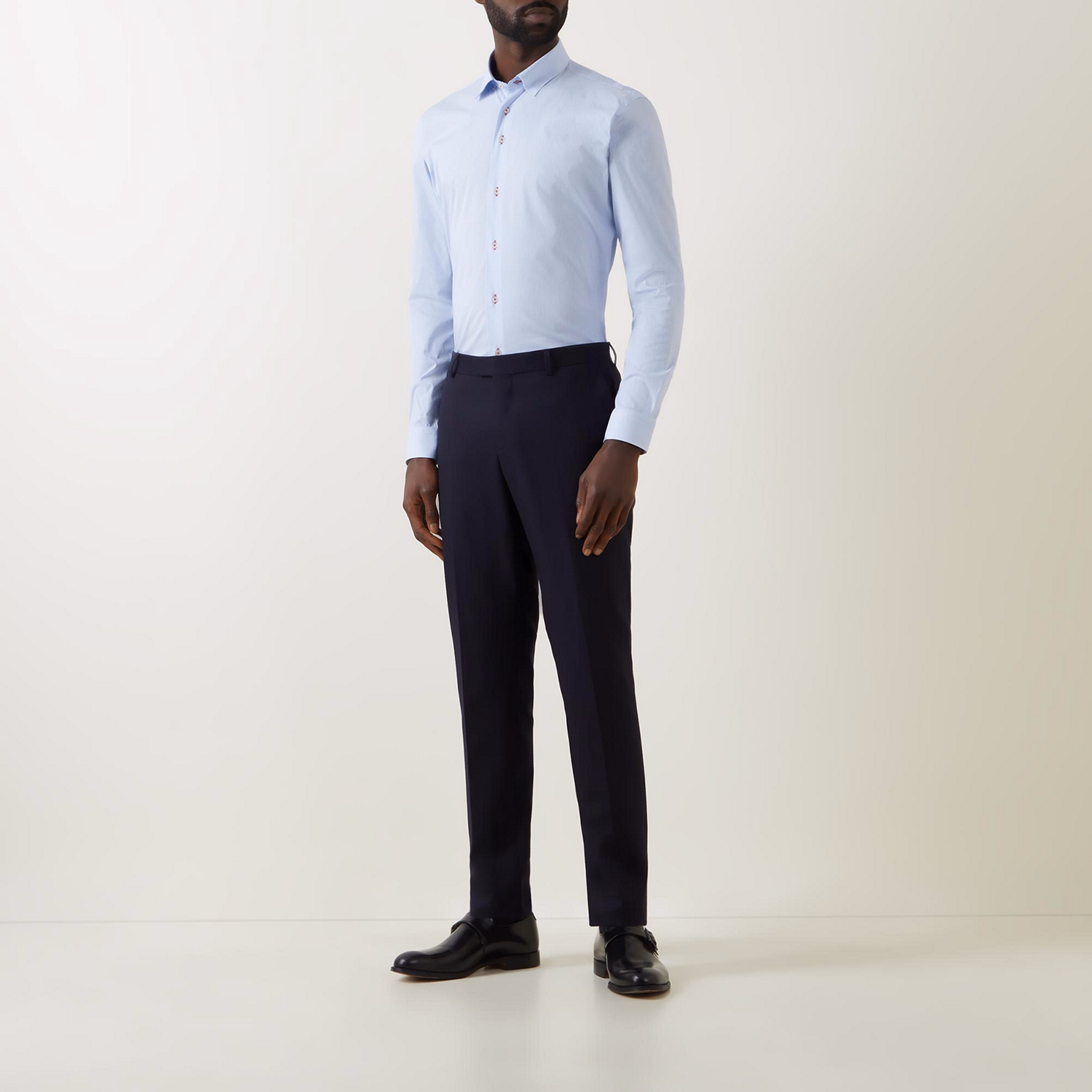 Striped Single-Cuff Formal Shirt