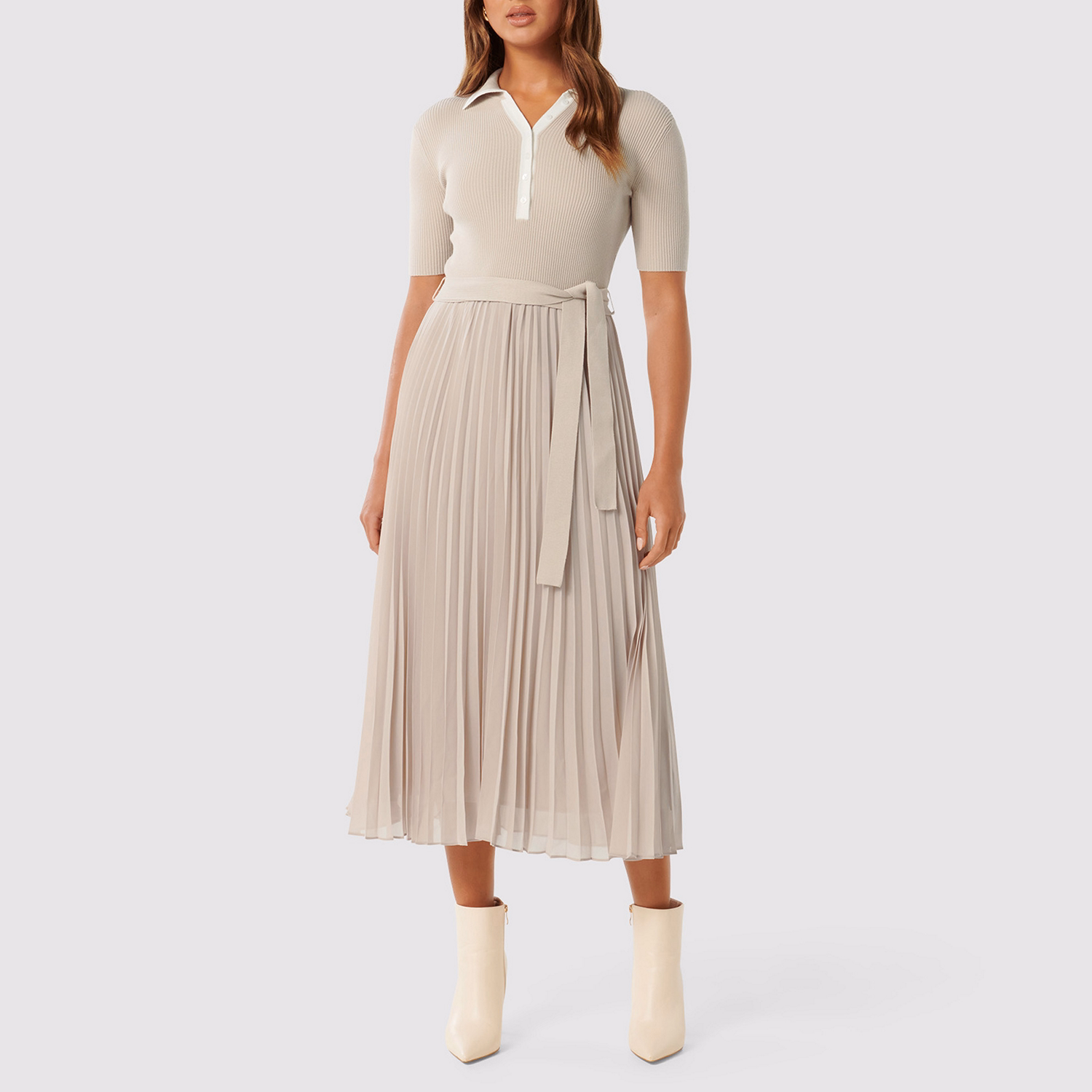 Melody Polo Pleated Dress