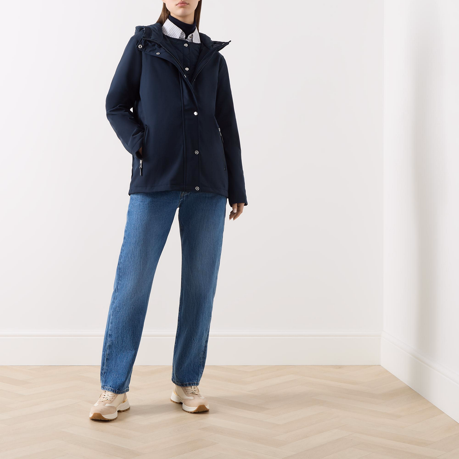 Two-Layer Hooded Rain Jacket