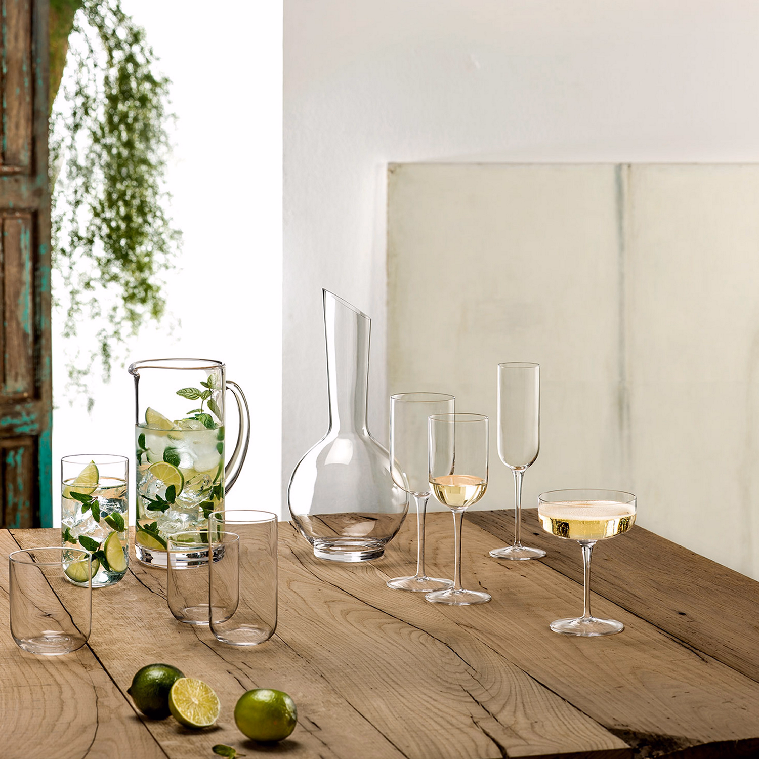 Set of Four Sublime White Wine Glasses