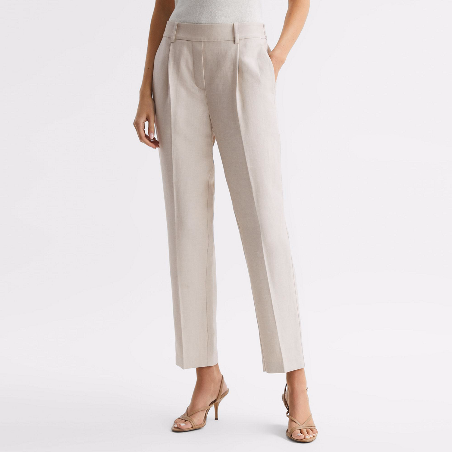 Shae Tapered Linen Trousers