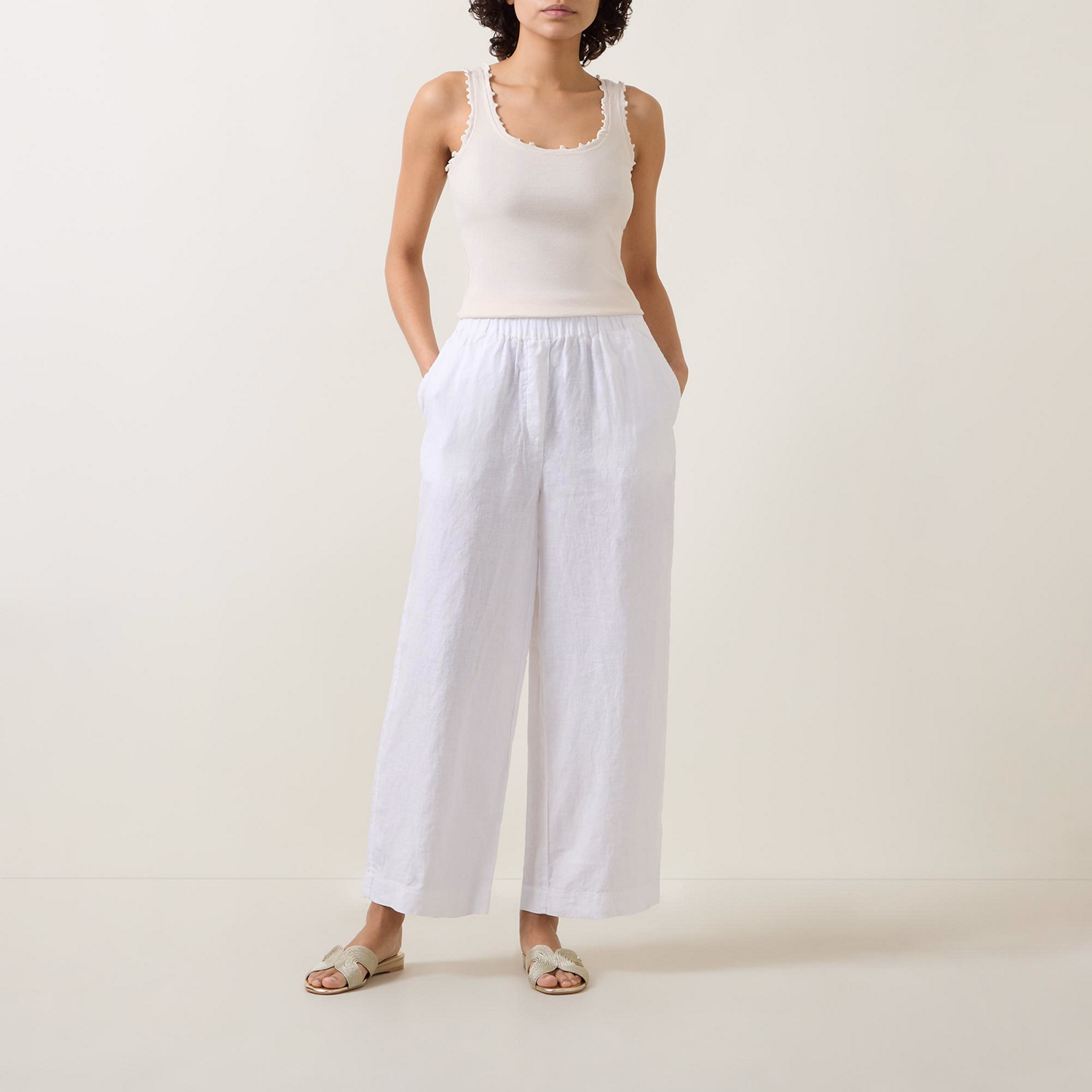 Erina Ruffle-Edge Tank Top